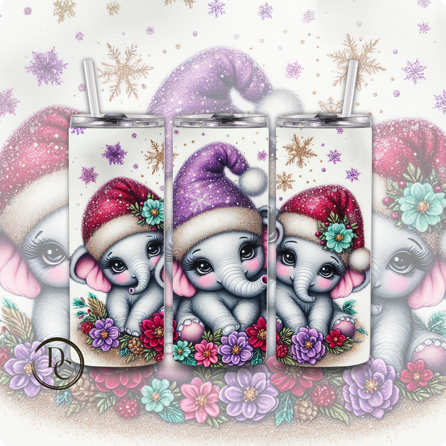 Christmas Animals #23 20 oz Custom Sublimation Tumbler Stainless Steel