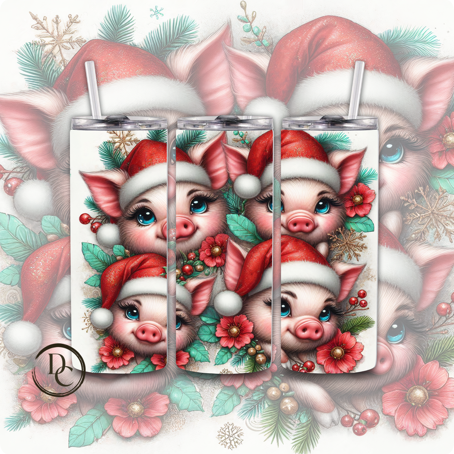 Christmas Animals #21 20 oz Custom Sublimation Tumbler Stainless Steel