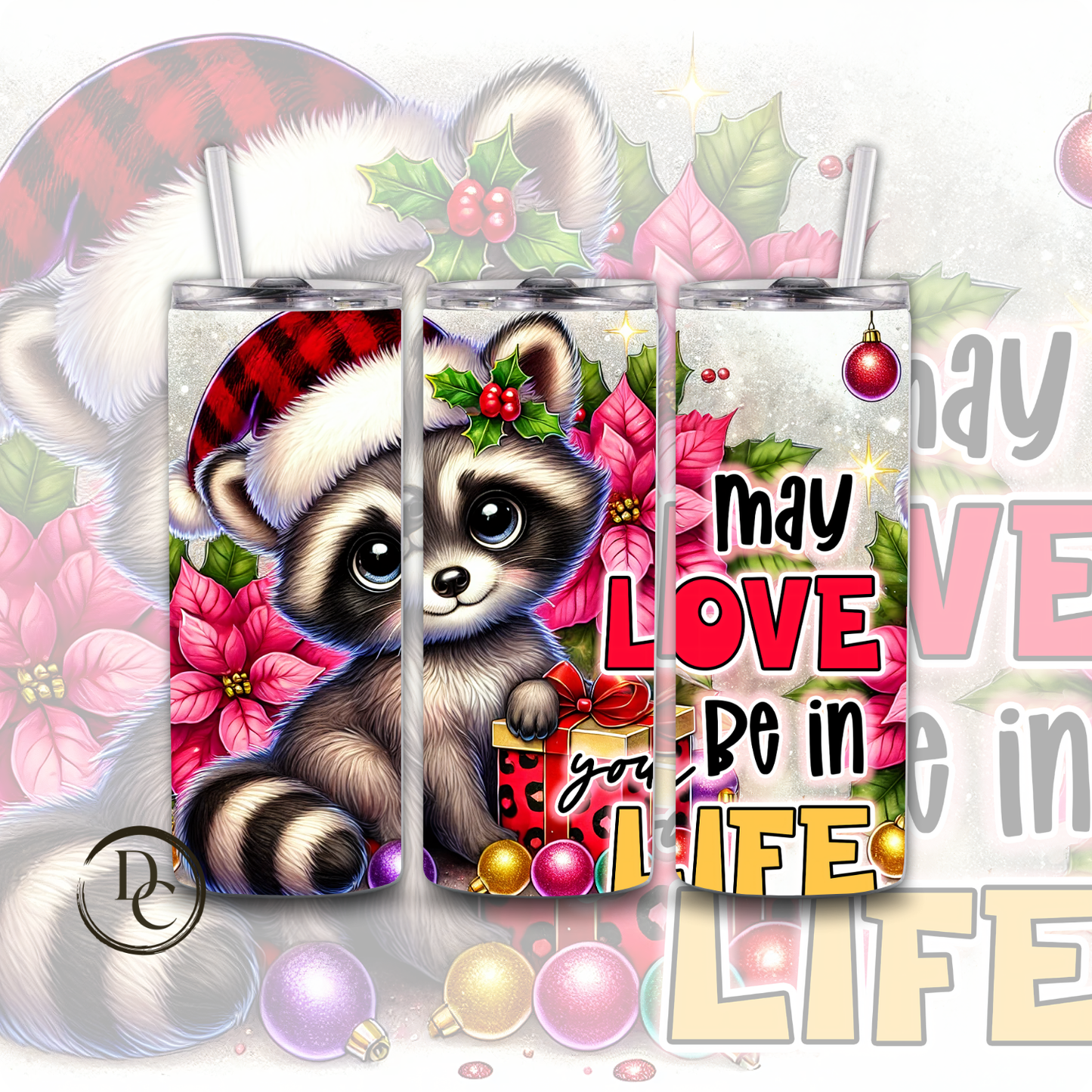 Fill your heart with love & joy 20 oz Custom Sublimation Tumbler Stainless Steel # 7