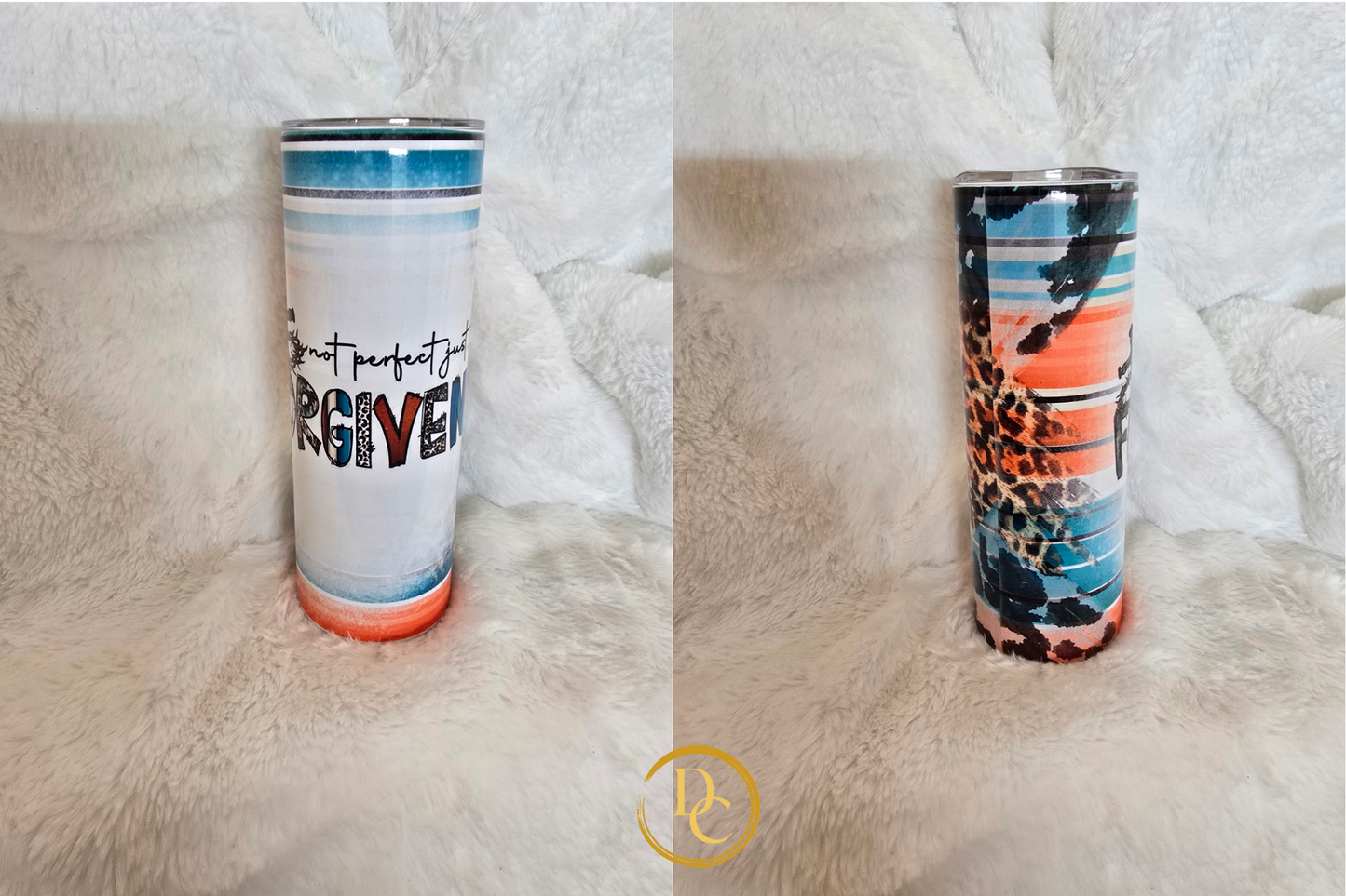 Cross Man Praying Horse Clearance Custom Sublimation Tumbler #15