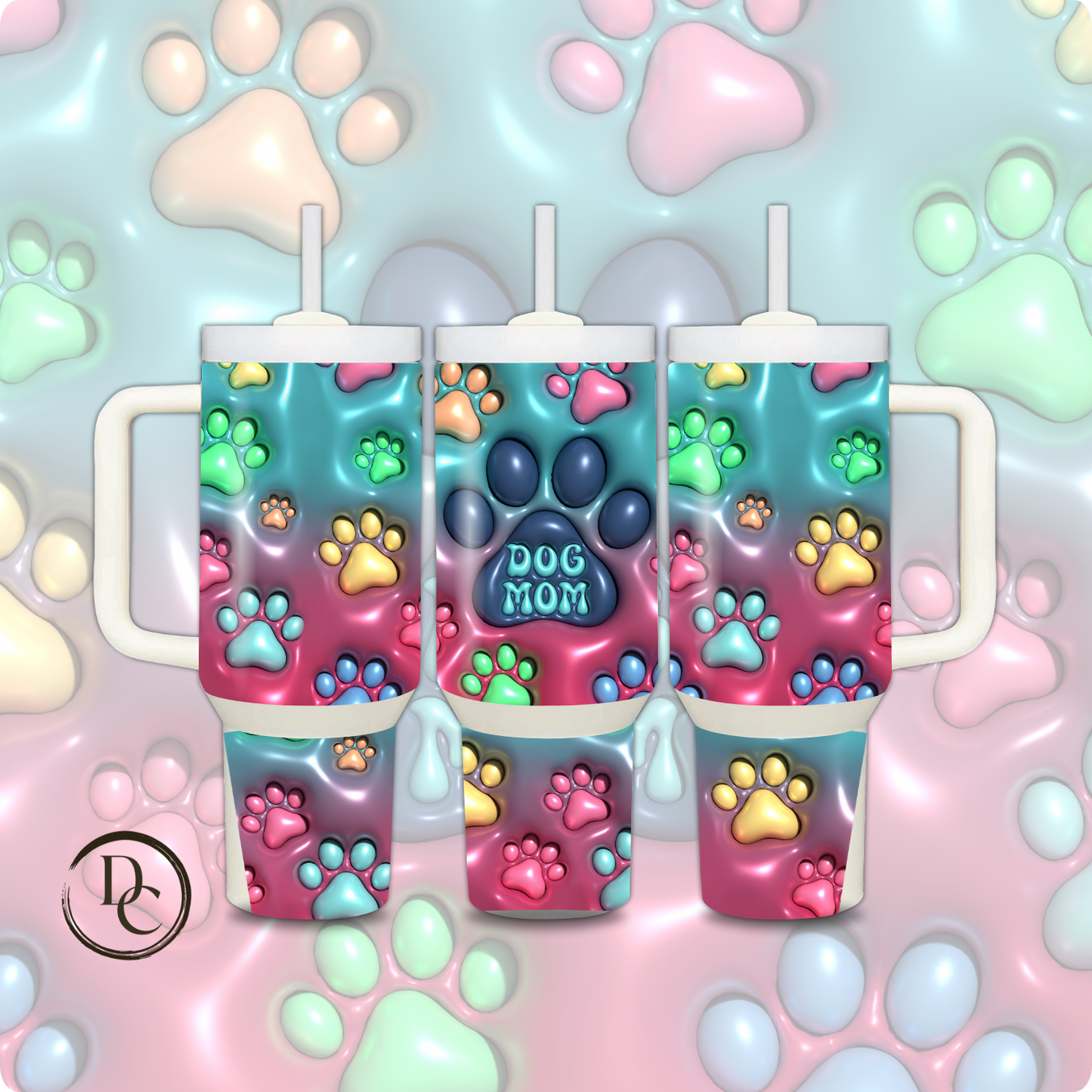 Yorkie 30 oz & 40 Oz Custom Sublimation Tumbler Stainless Steel Insulated #17