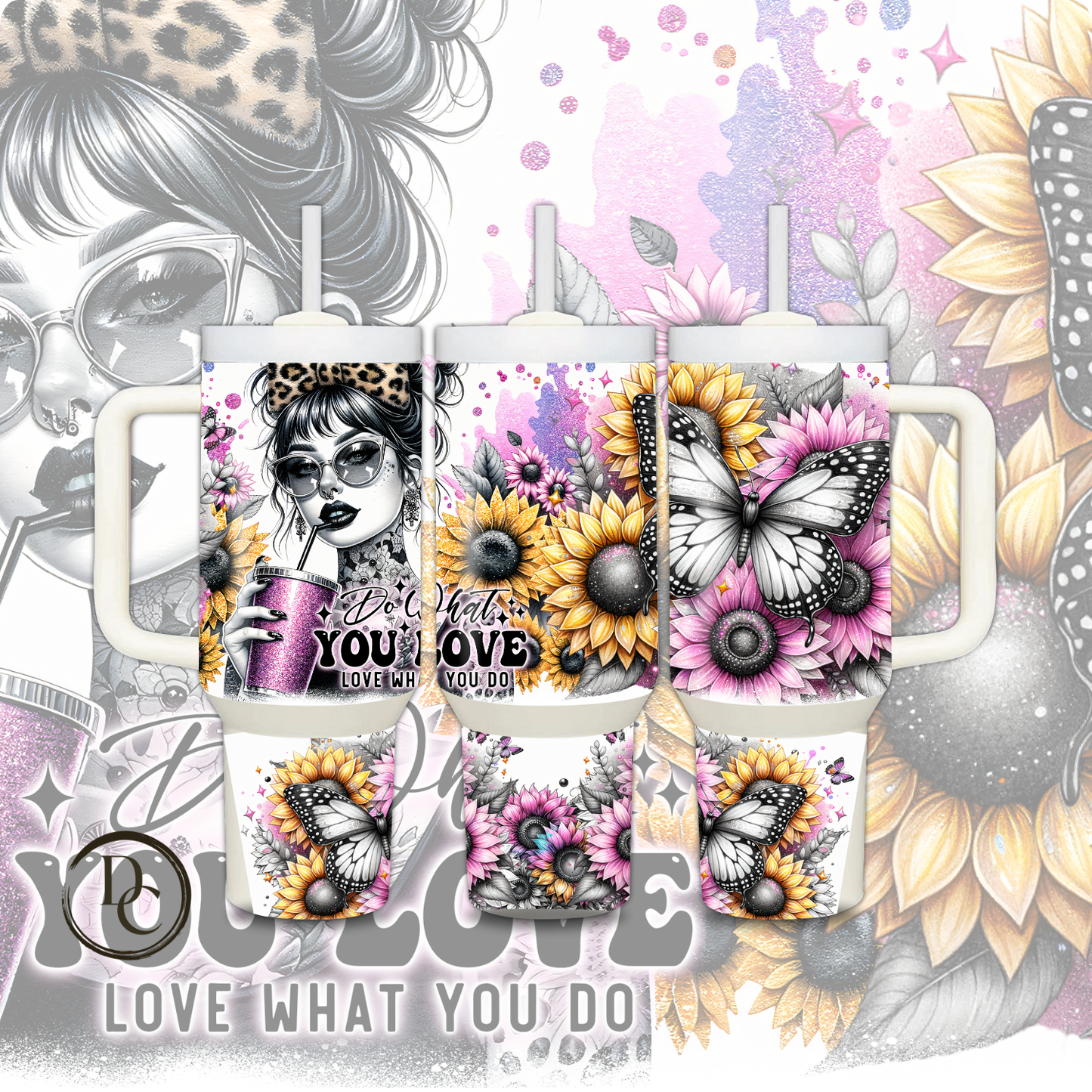 Forget The Past Look Forward 30 oz & 40 oz Custom Sublimation Tumbler Stainless Steel