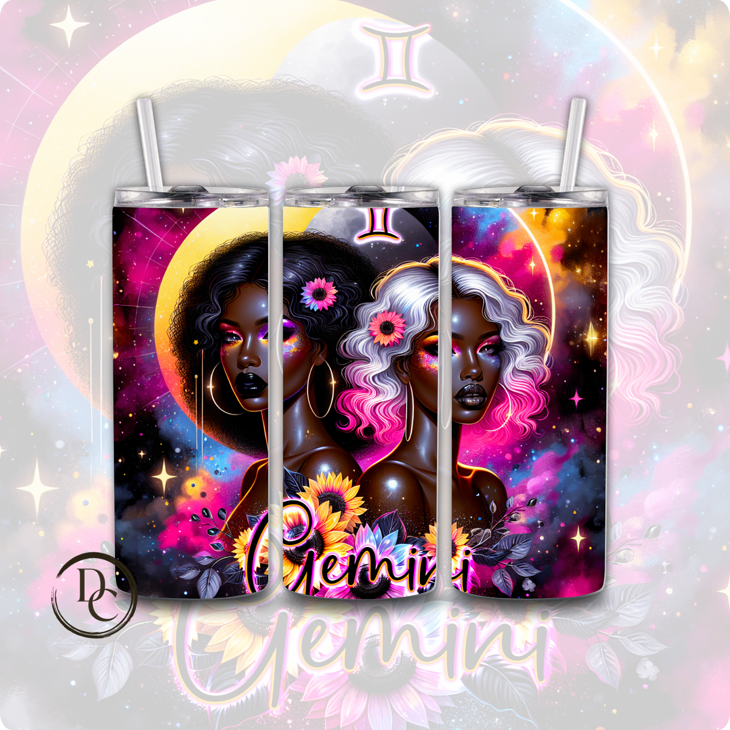 Taurus Zodiac African Women 20 oz Custom Sublimation Tumbler Stainless Steel
