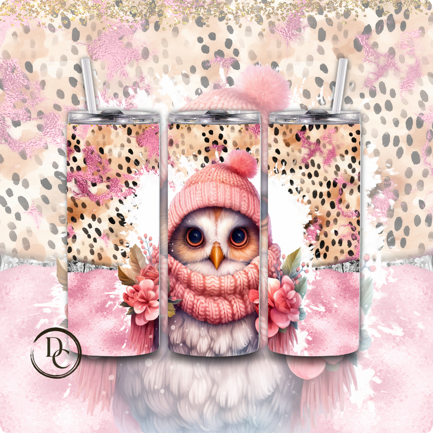 Christmas Pig 20 Oz Custom Sublimation Tumbler Stainless Steel # 16