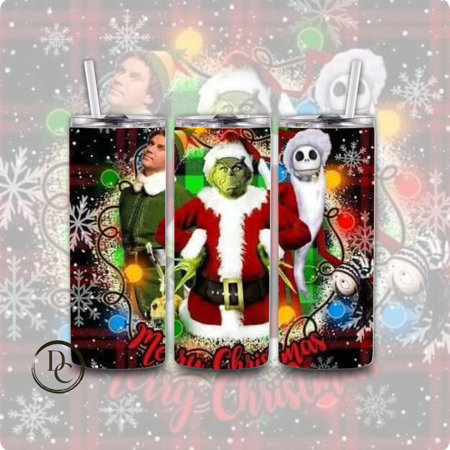 Grinch 20 Oz Tumblers 20 oz Custom Sublimation Tumbler Stainless Steel 49