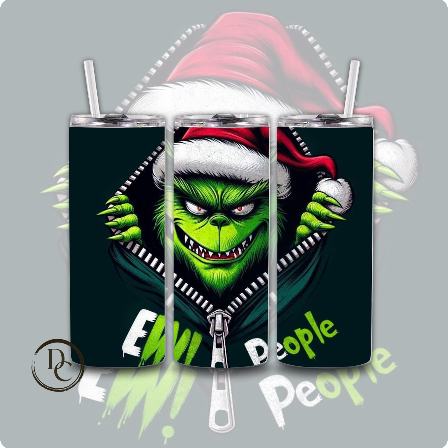 Grinch 20 Oz Tumblers 20 oz Custom Sublimation Tumbler Stainless Steel $50