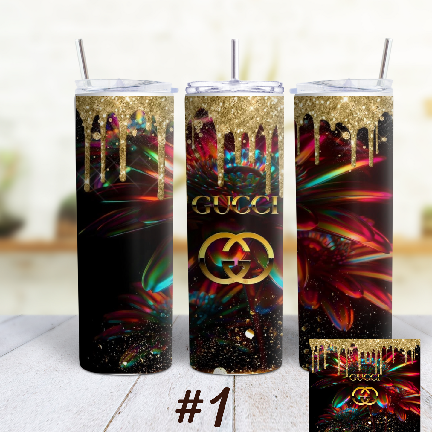 Gucci 20 oz Custom Sublimation Tumbler Stainless Steel Insulated 2
