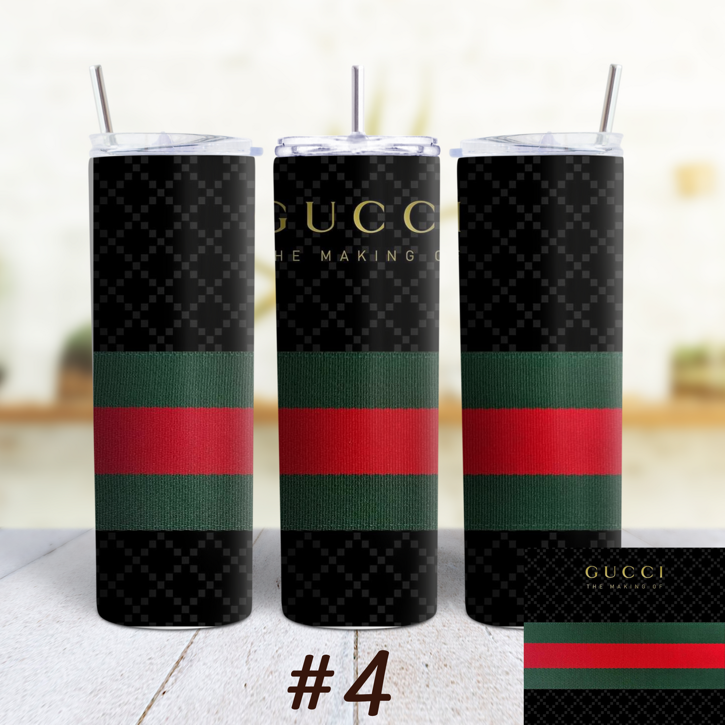 Gucci 20 oz Custom Sublimation Tumbler Stainless Steel Insulated 5