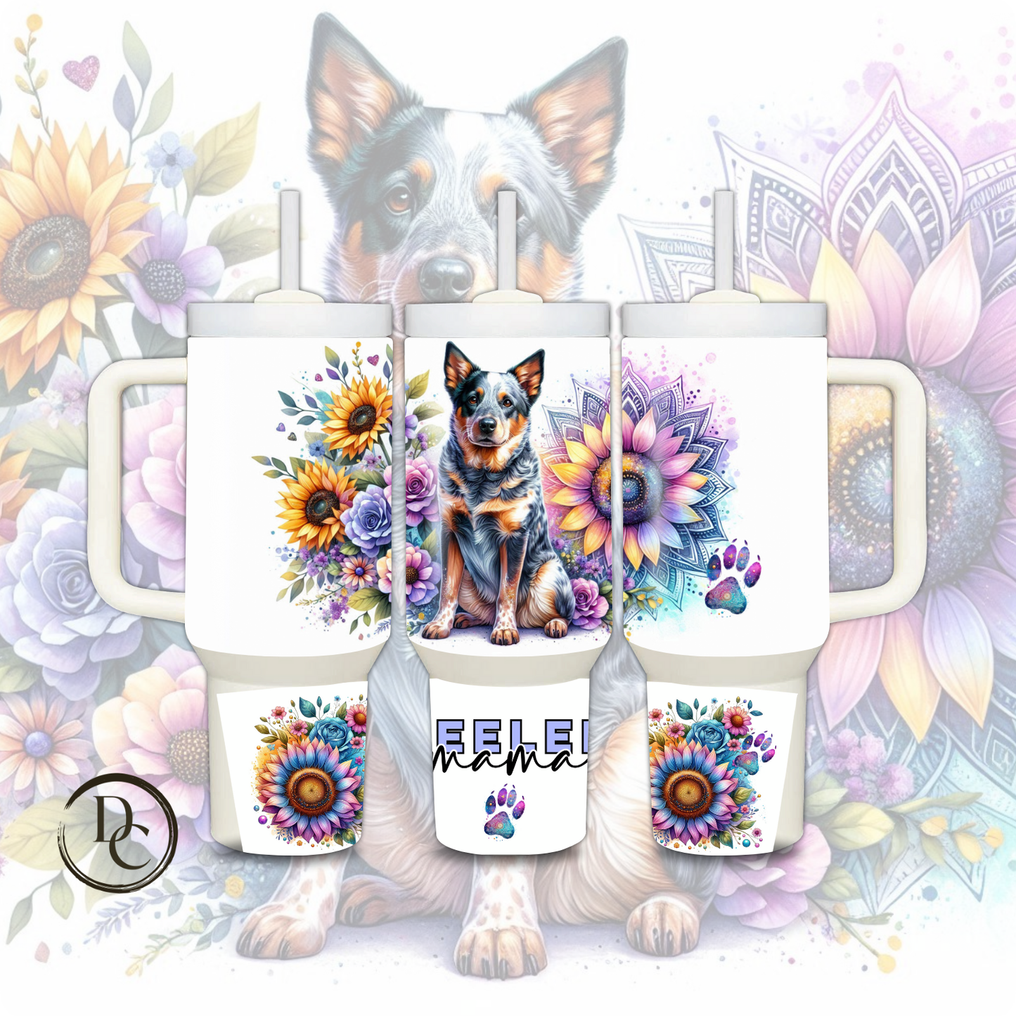 HUSKY MAMA 30 oz/40 oz 20 oz Custom Sublimation Tumbler Stainless Steel 10