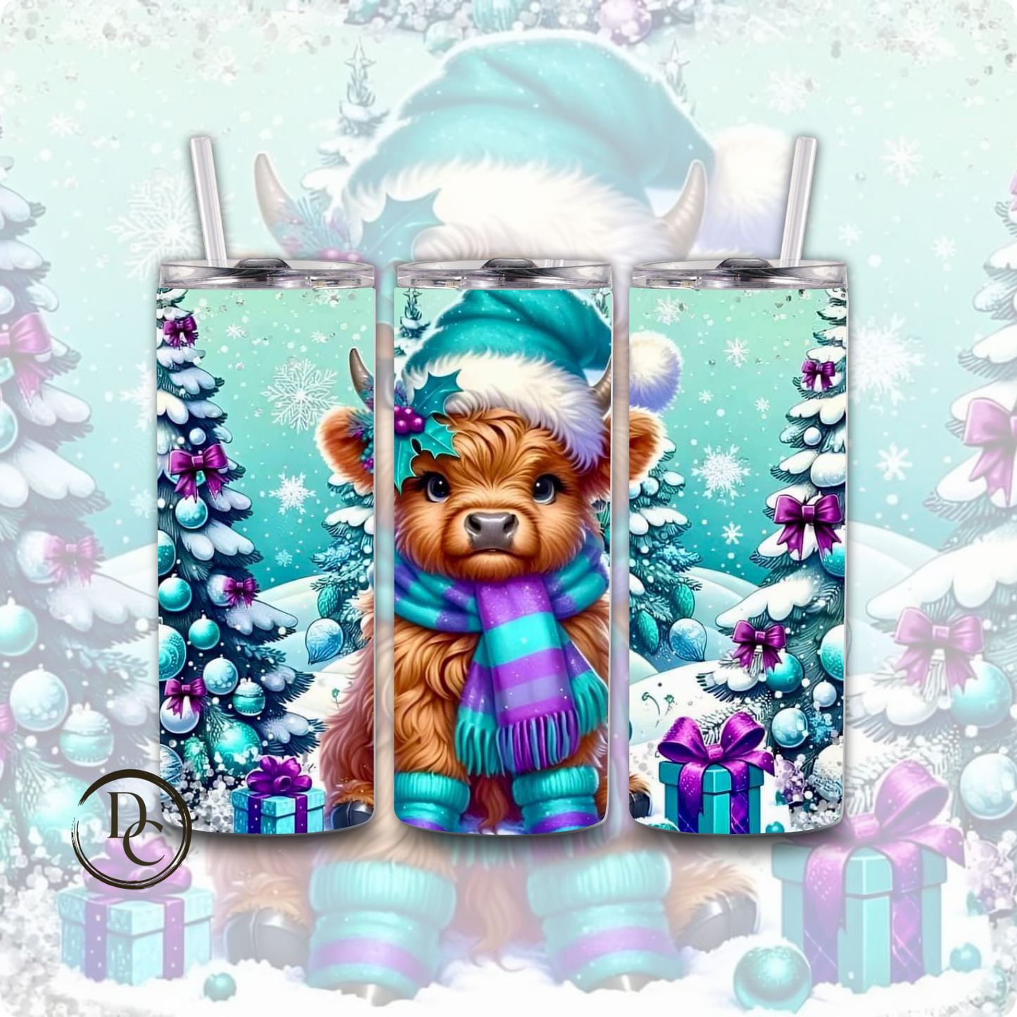 Baby Highland Cow Christmas #1