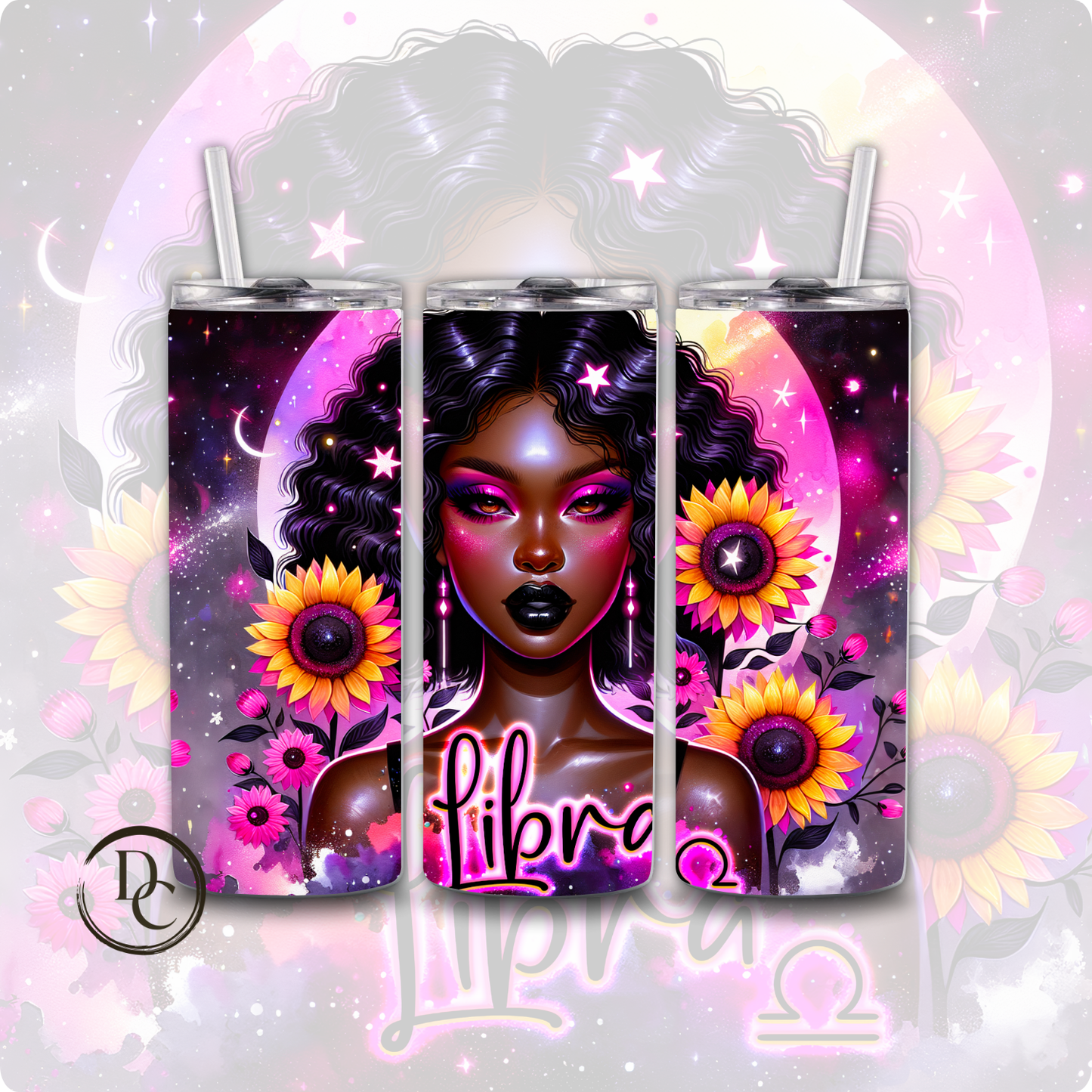 Taurus Zodiac African Women 20 oz Custom Sublimation Tumbler Stainless Steel