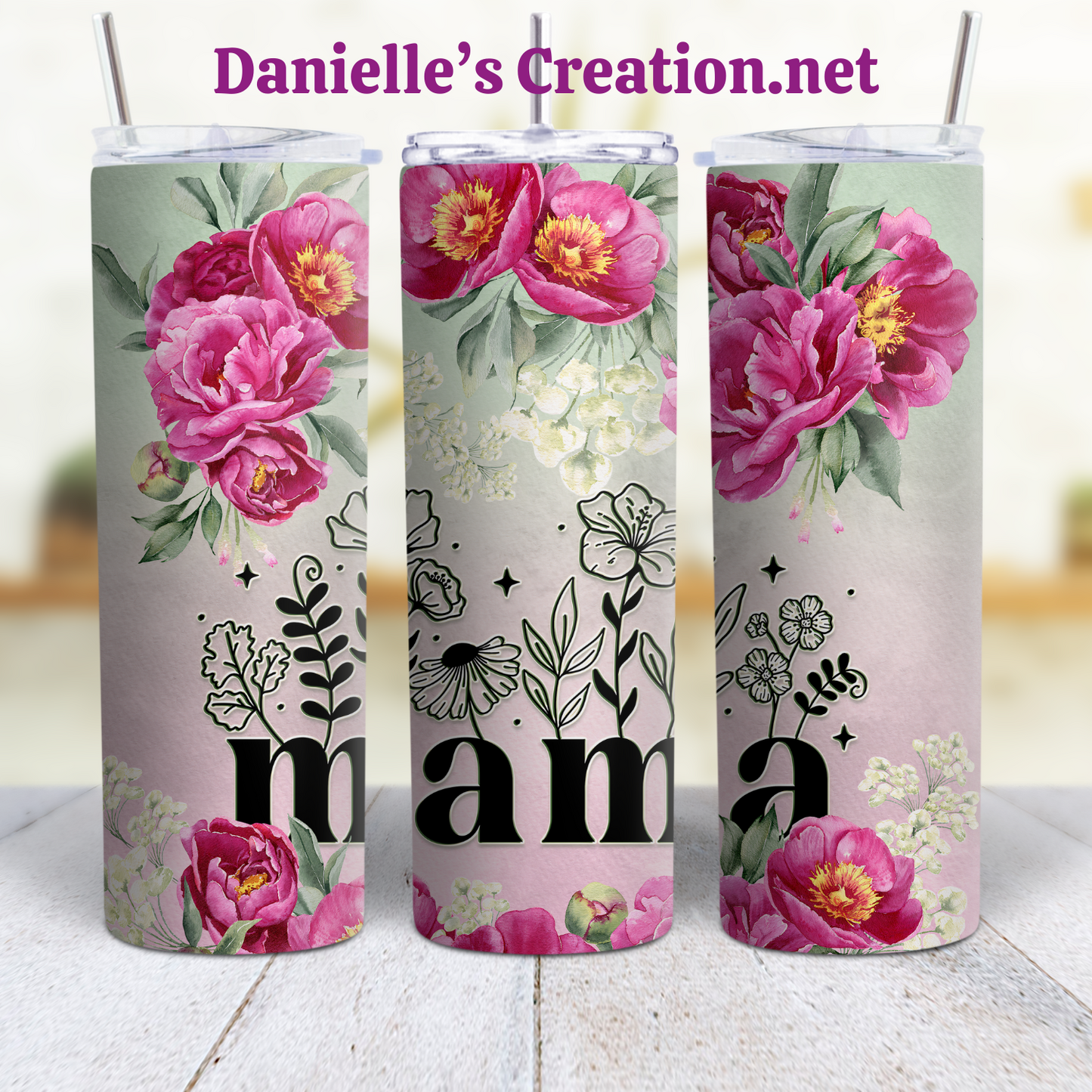Mom Life, Mother, MAMA, Mommy, Mother's Day 20 oz Custom Sublimation Tumbler Stainless Steel