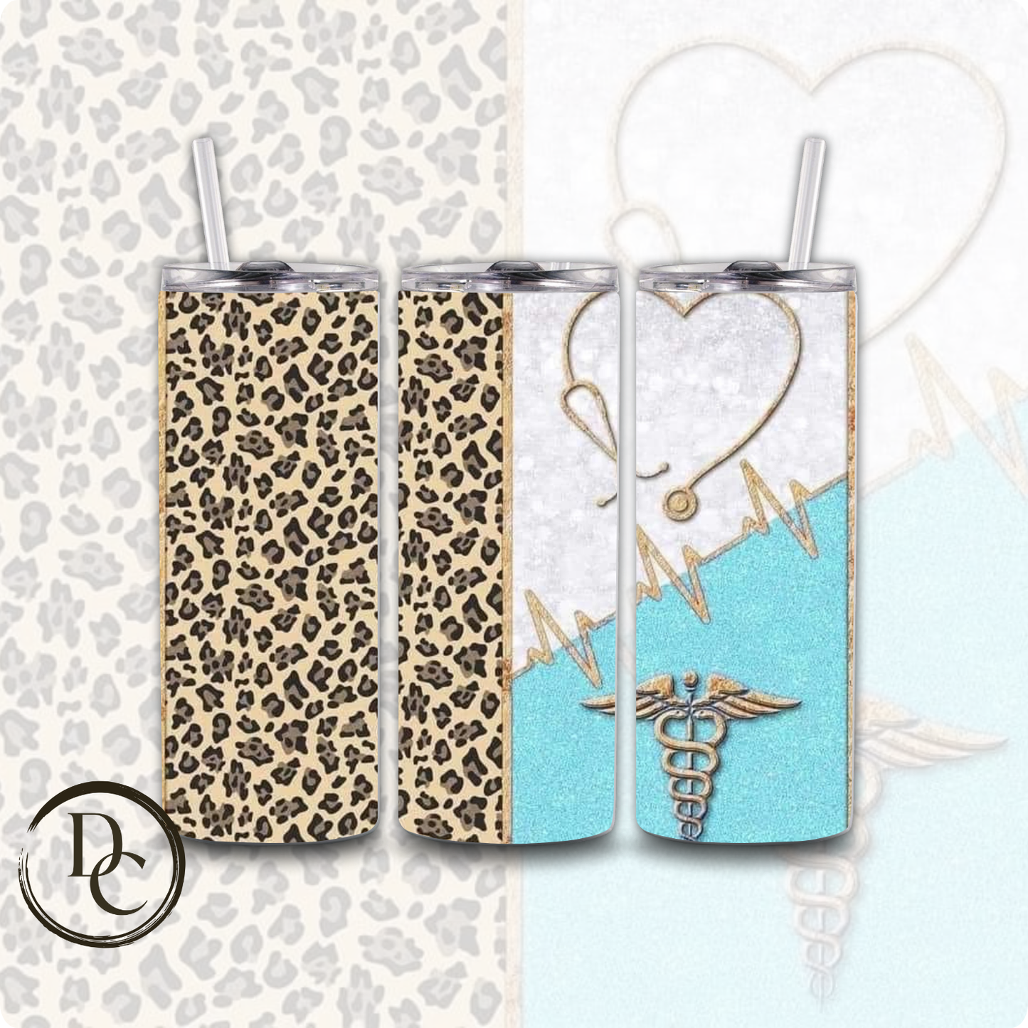 Nurse Life 20 oz Custom Sublimation Tumbler Stainless Steel # 17