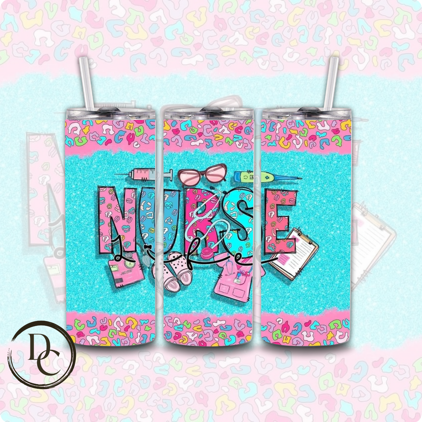 Nurse 20 oz Custom Sublimation Tumbler Stainless Steel # 20