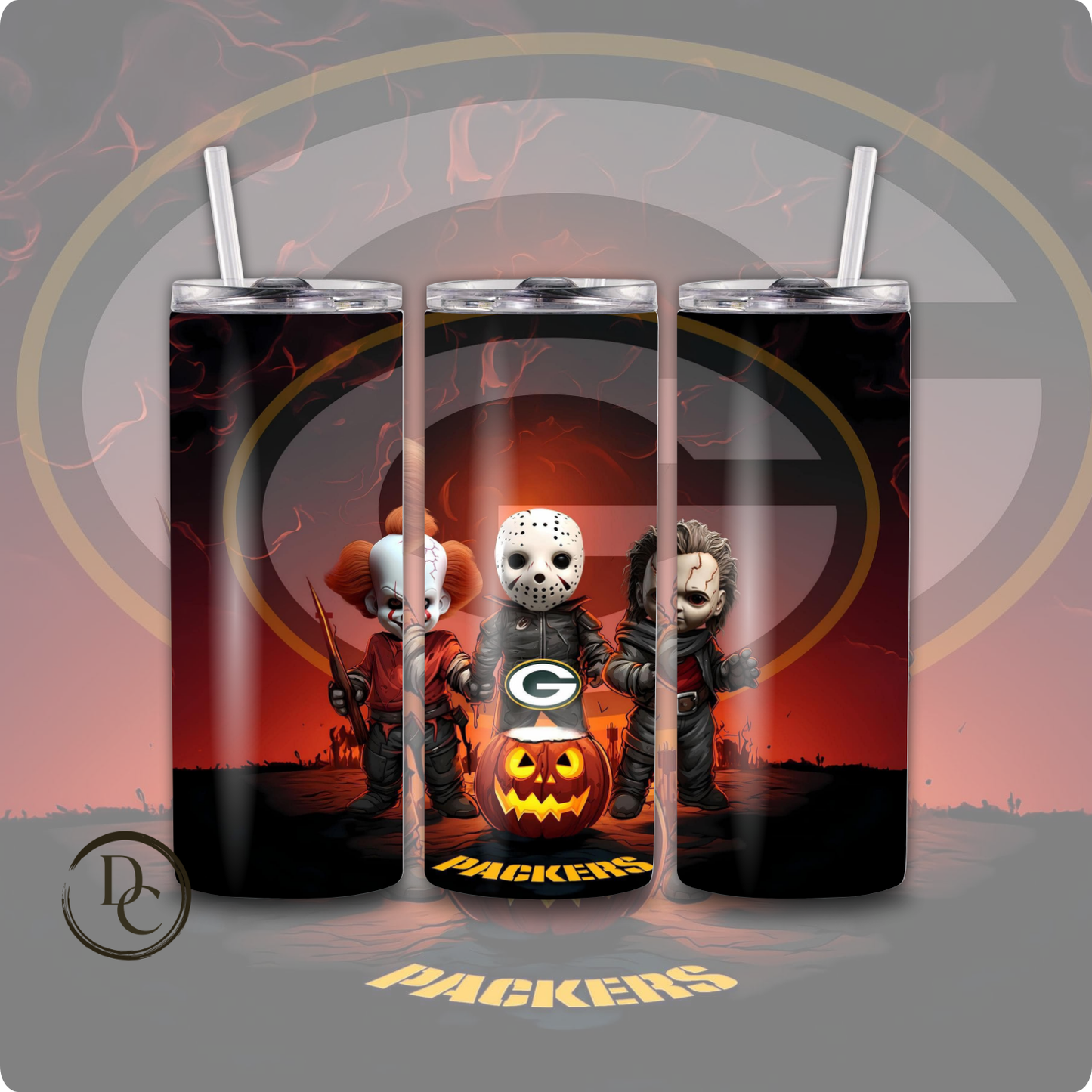 Packers Football 20 oz Custom Sublimation Tumbler Stainless Steel# 7