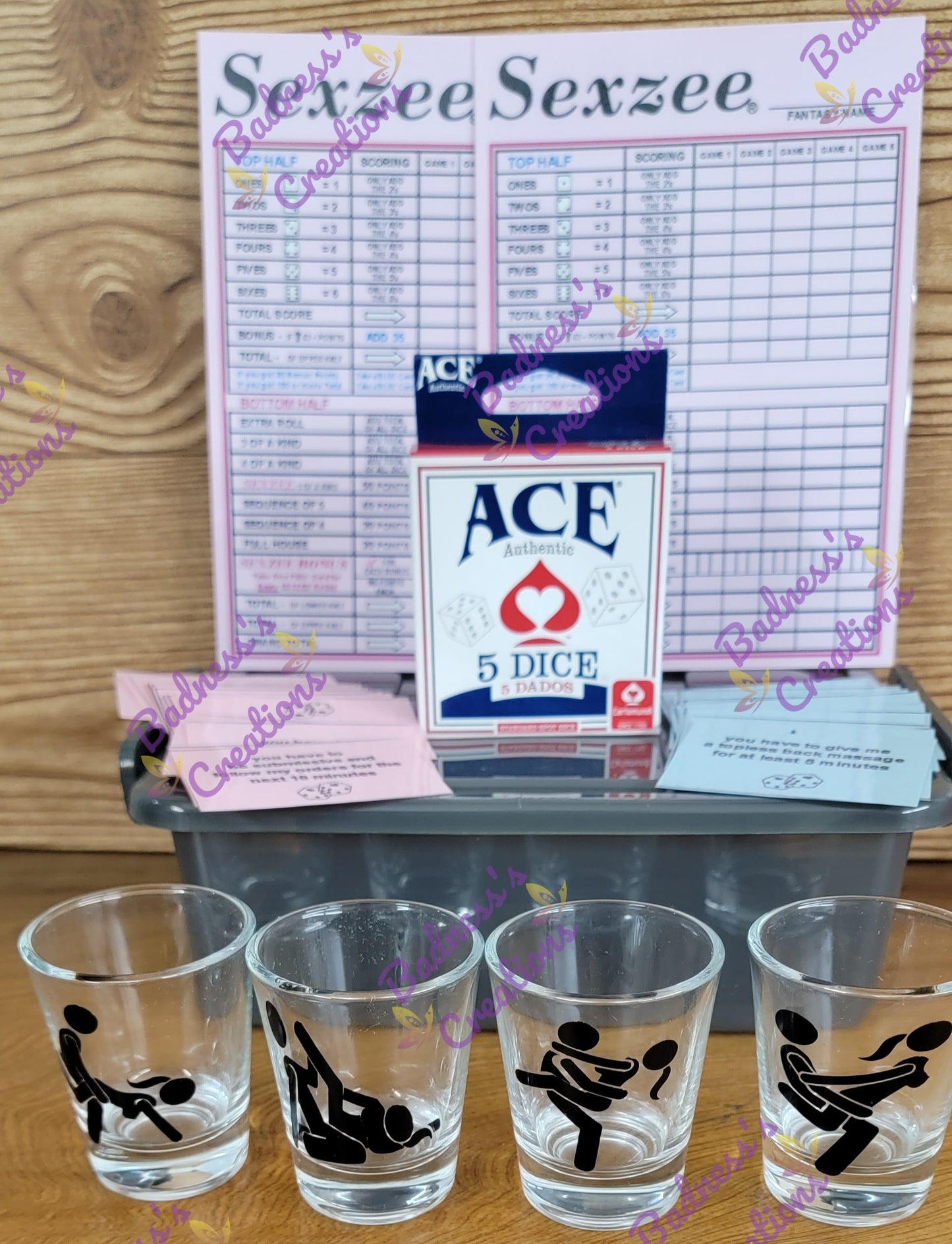 Left Right Drink/ Drinking Game set/ Dice Game/ Party Game/ Adult Drinking Game