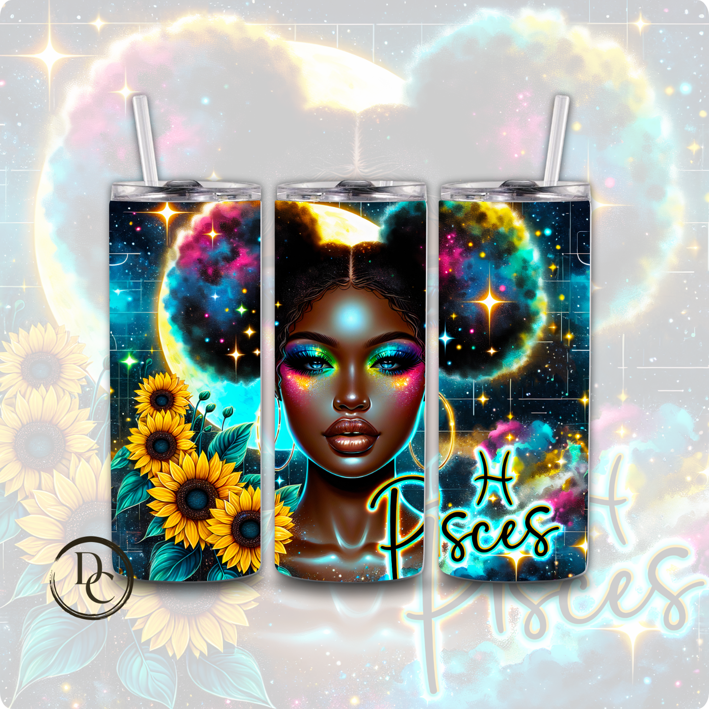Taurus Zodiac African Women 20 oz Custom Sublimation Tumbler Stainless Steel