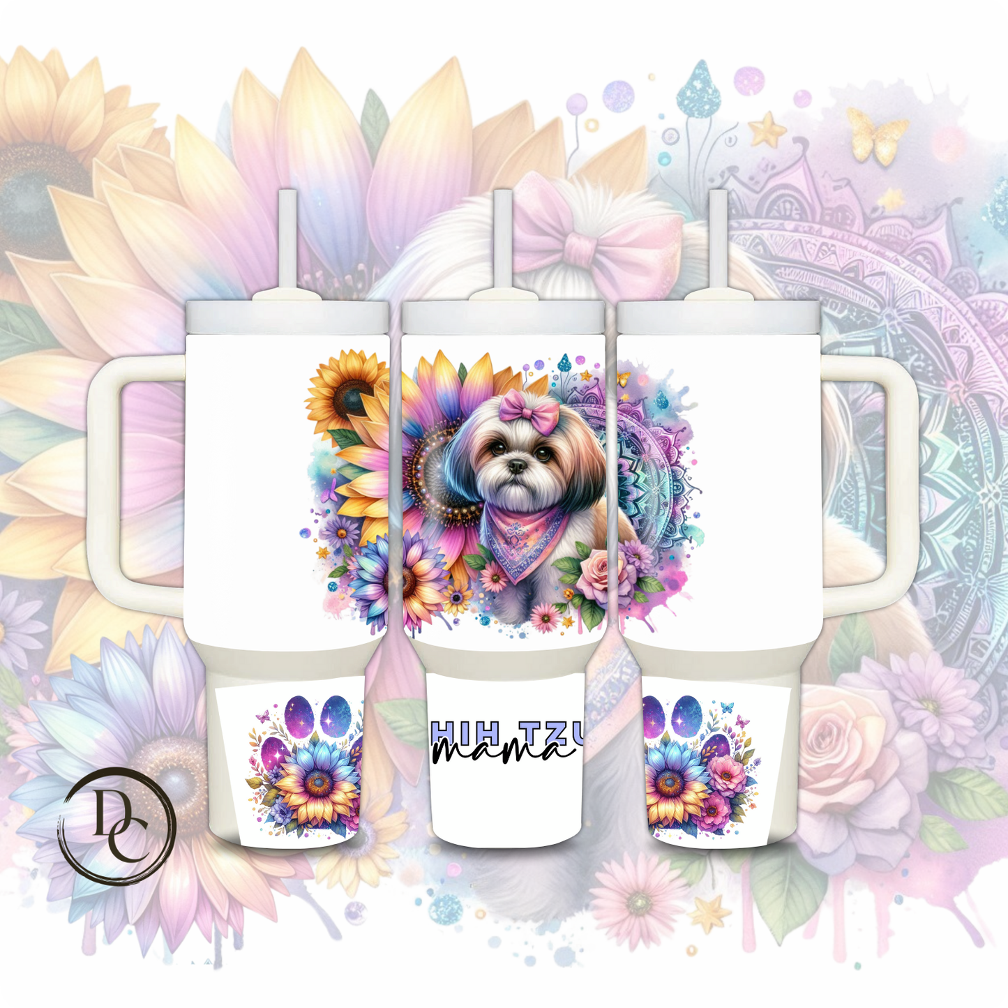 YORKIE MAMA 30 oz/40 oz 20 oz Custom Sublimation Tumbler Stainless Steel #15