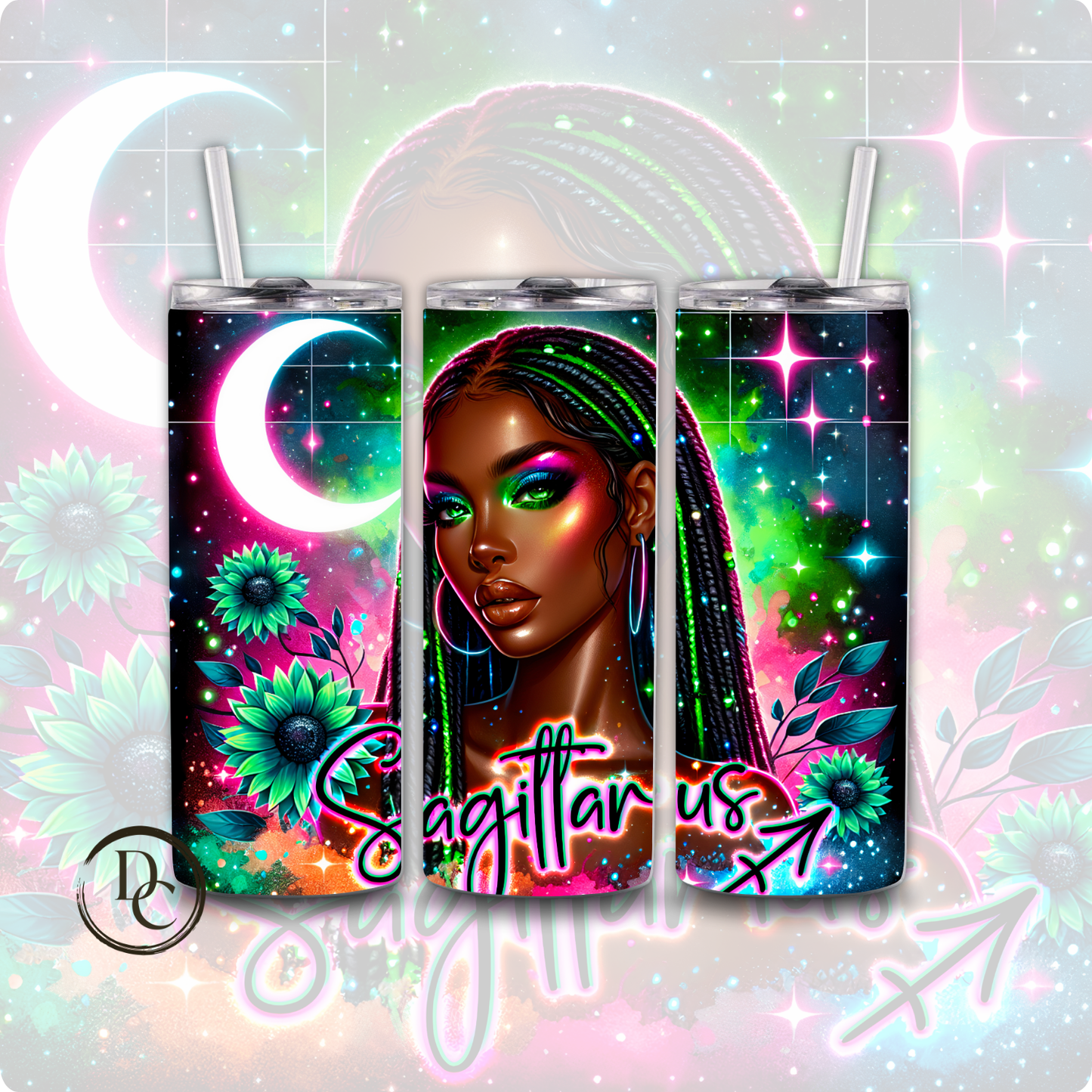 Taurus Zodiac African Women 20 oz Custom Sublimation Tumbler Stainless Steel