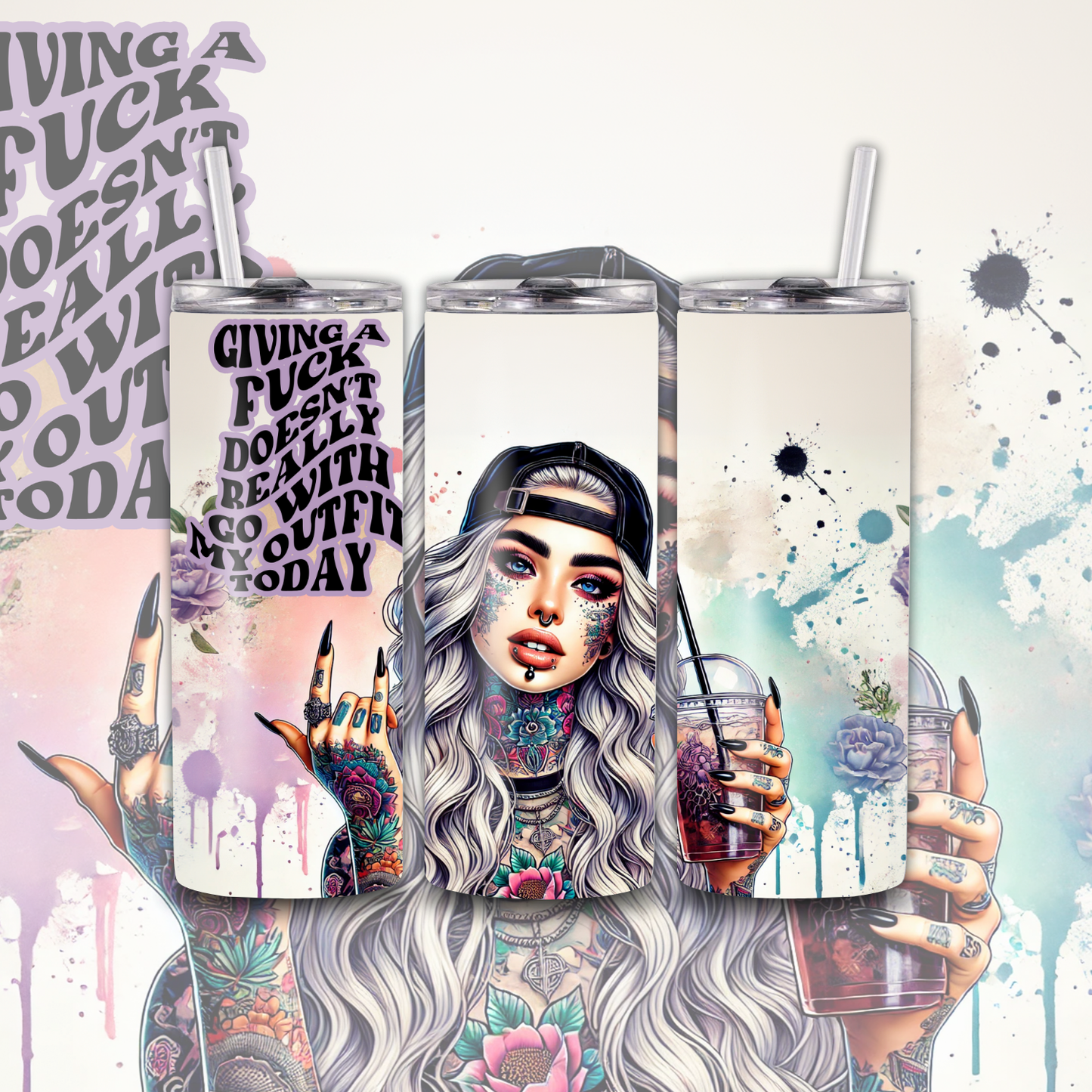 Positive Mind Positive Vibes 20 oz Custom Sublimation Tumbler Stainless Steel 30