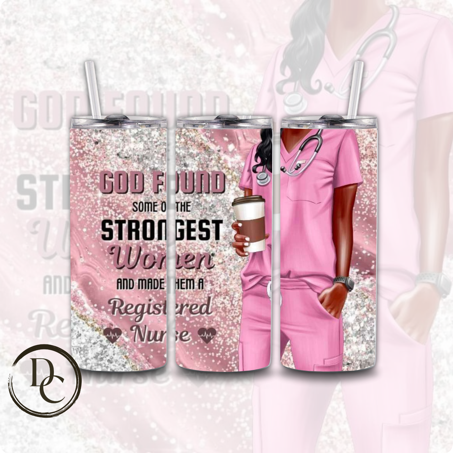 Not All Super Heroes Wear Capes 20 oz Custom Sublimation Tumbler Stainless Steel #12
