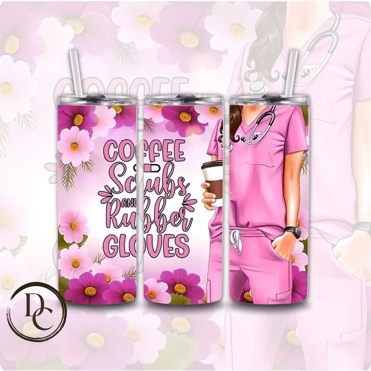It Takes A Lot Of Sparkle To Be A Nurse 20 oz Custom Sublimation Tumbler Stainless Steel#7