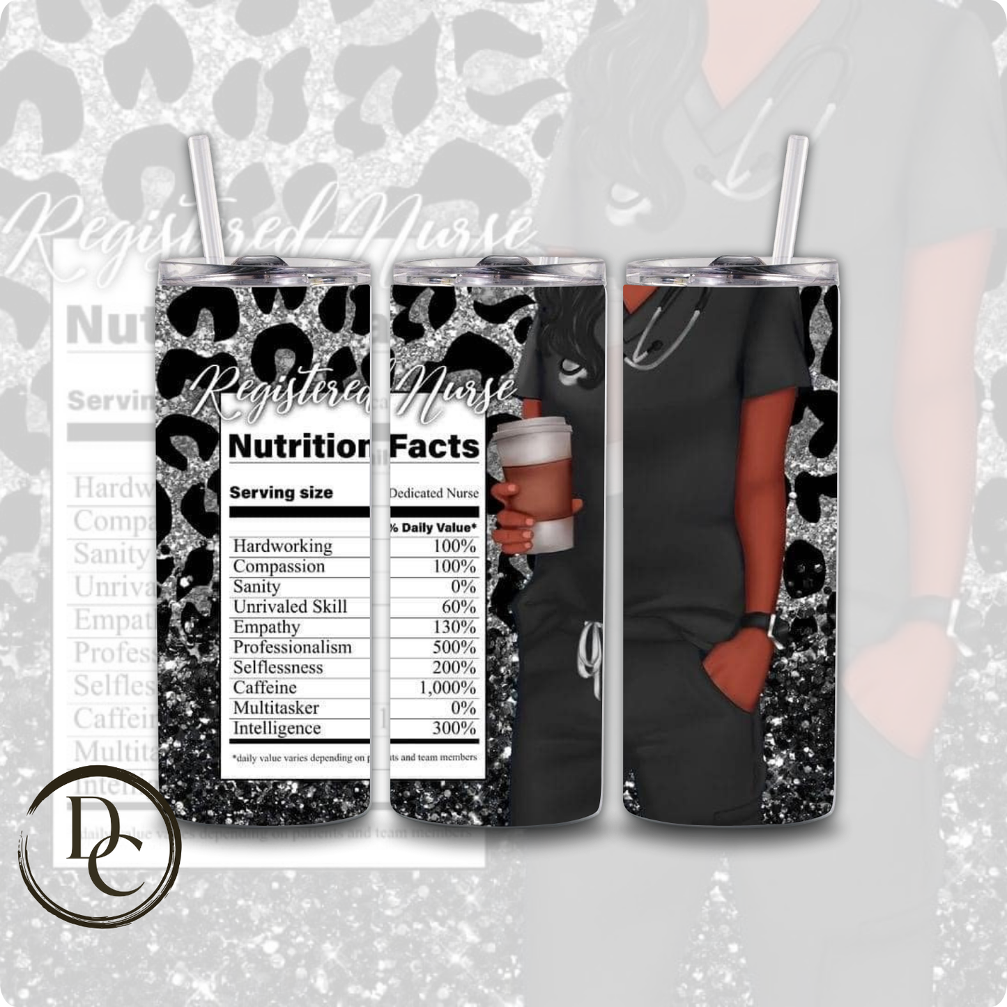 It Takes A Lot Of Sparkle To Be A Nurse 20 oz Custom Sublimation Tumbler Stainless Steel#7