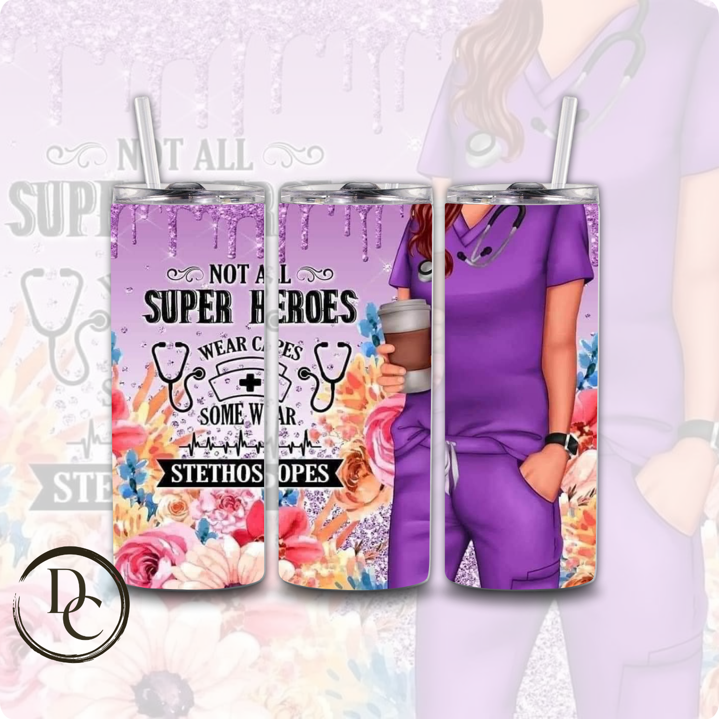 It Takes A Lot Of Sparkle To Be A Nurse 20 oz Custom Sublimation Tumbler Stainless Steel#7