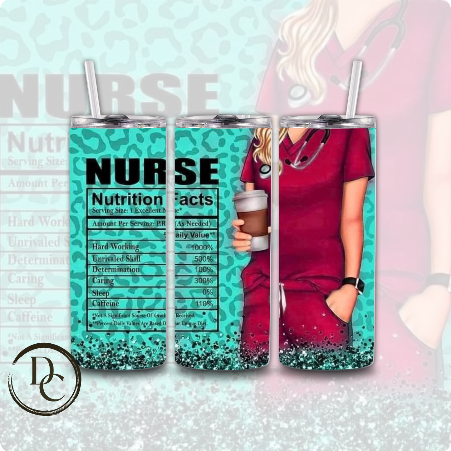 It Takes A Lot Of Sparkle To Be A Nurse 20 oz Custom Sublimation Tumbler Stainless Steel#7