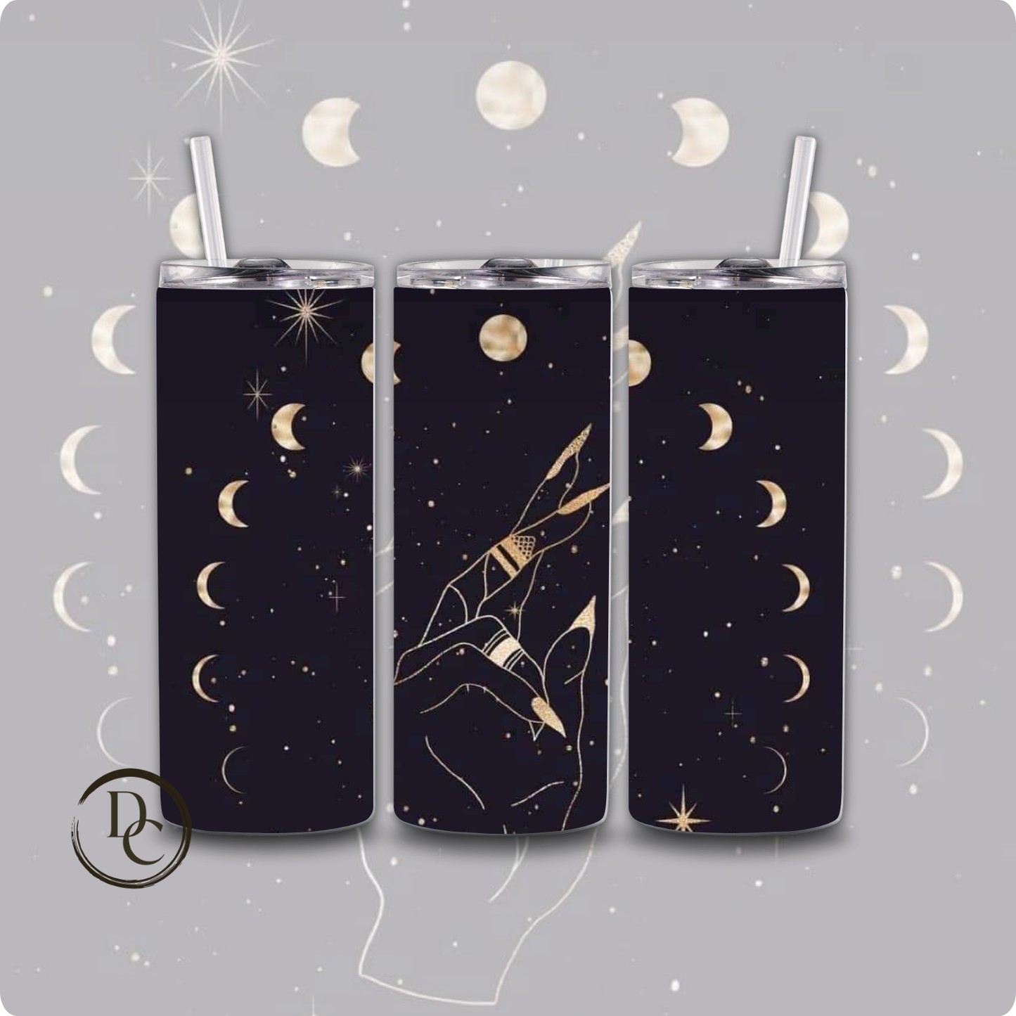 Tarot Cards / Witchy / Celestial 20 oz Custom Sublimation Tumbler Stainless Steel