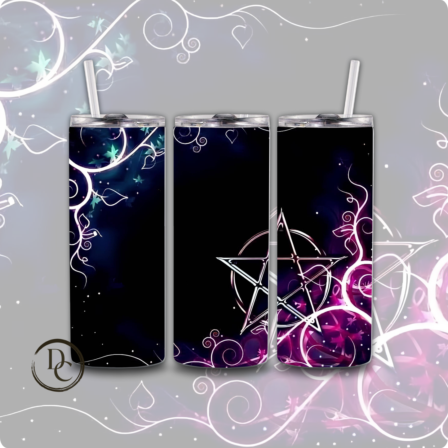 Tarot Cards / Witchy / Celestial 20 oz Custom Sublimation Tumbler Stainless Steel
