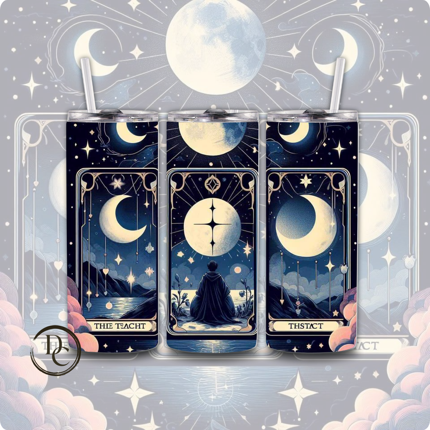 Tarot Cards / Witchy / Celestial 20 oz Custom Sublimation Tumbler Stainless Steel