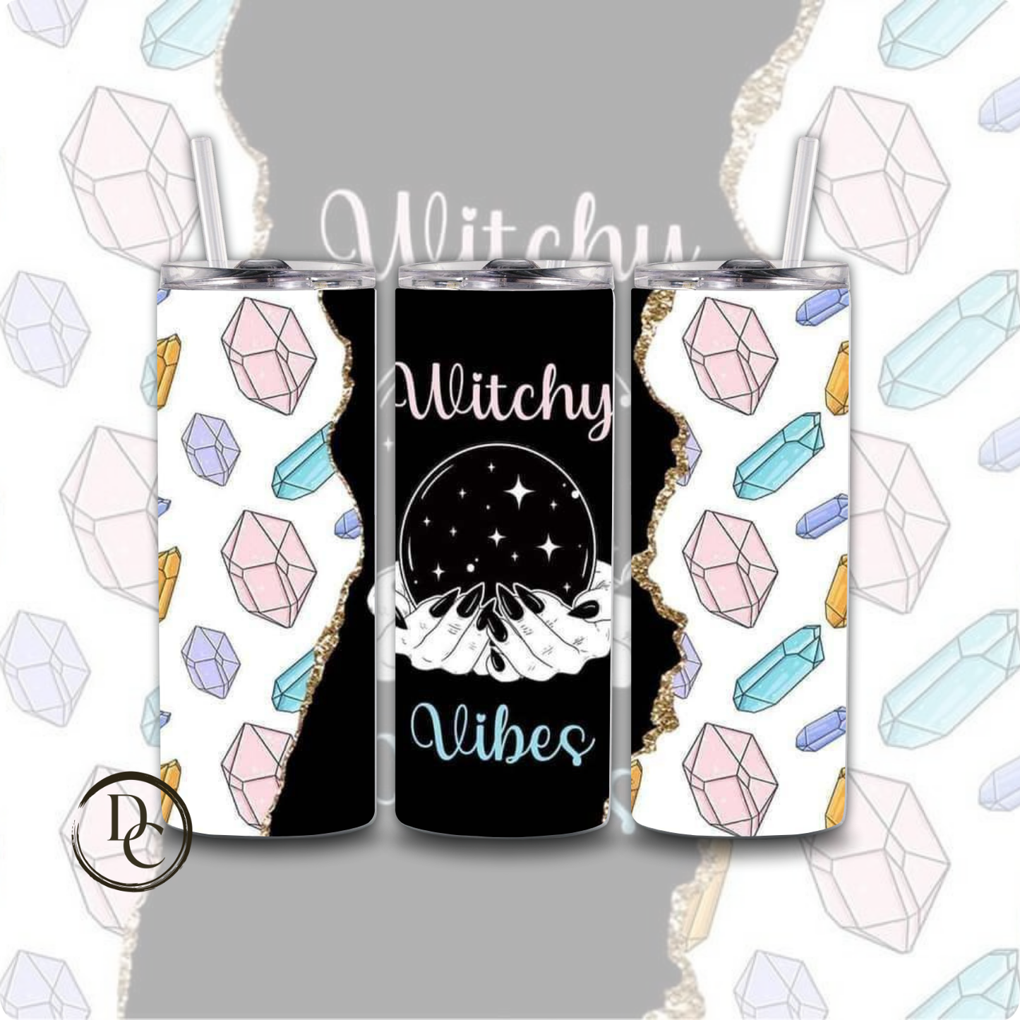 Tarot Cards / Witchy / Celestial 20 oz Custom Sublimation Tumbler Stainless Steel