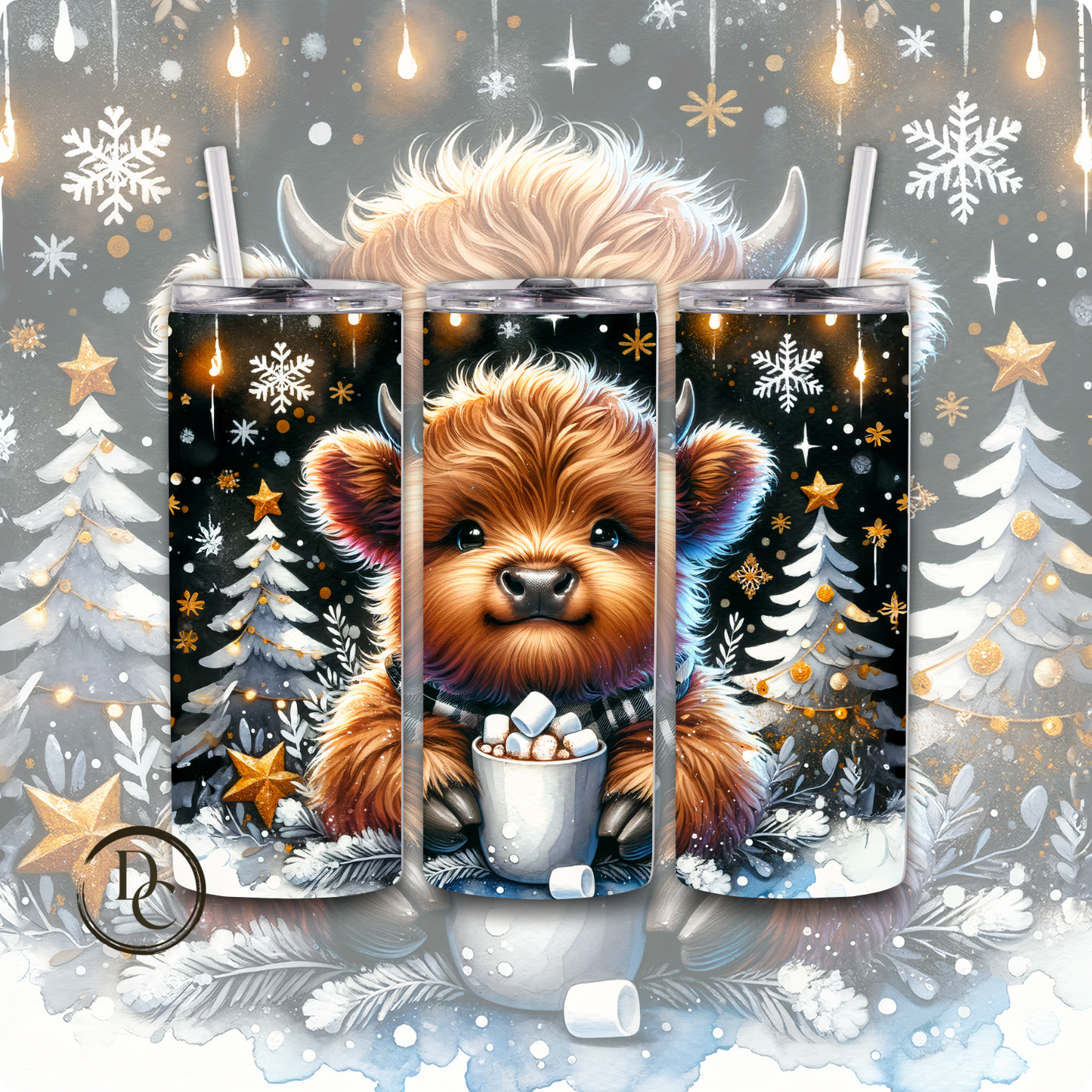 Christmas Snowman 20 oz Custom Sublimation Tumbler Stainless Steel 20 Oz Tumblers # 20