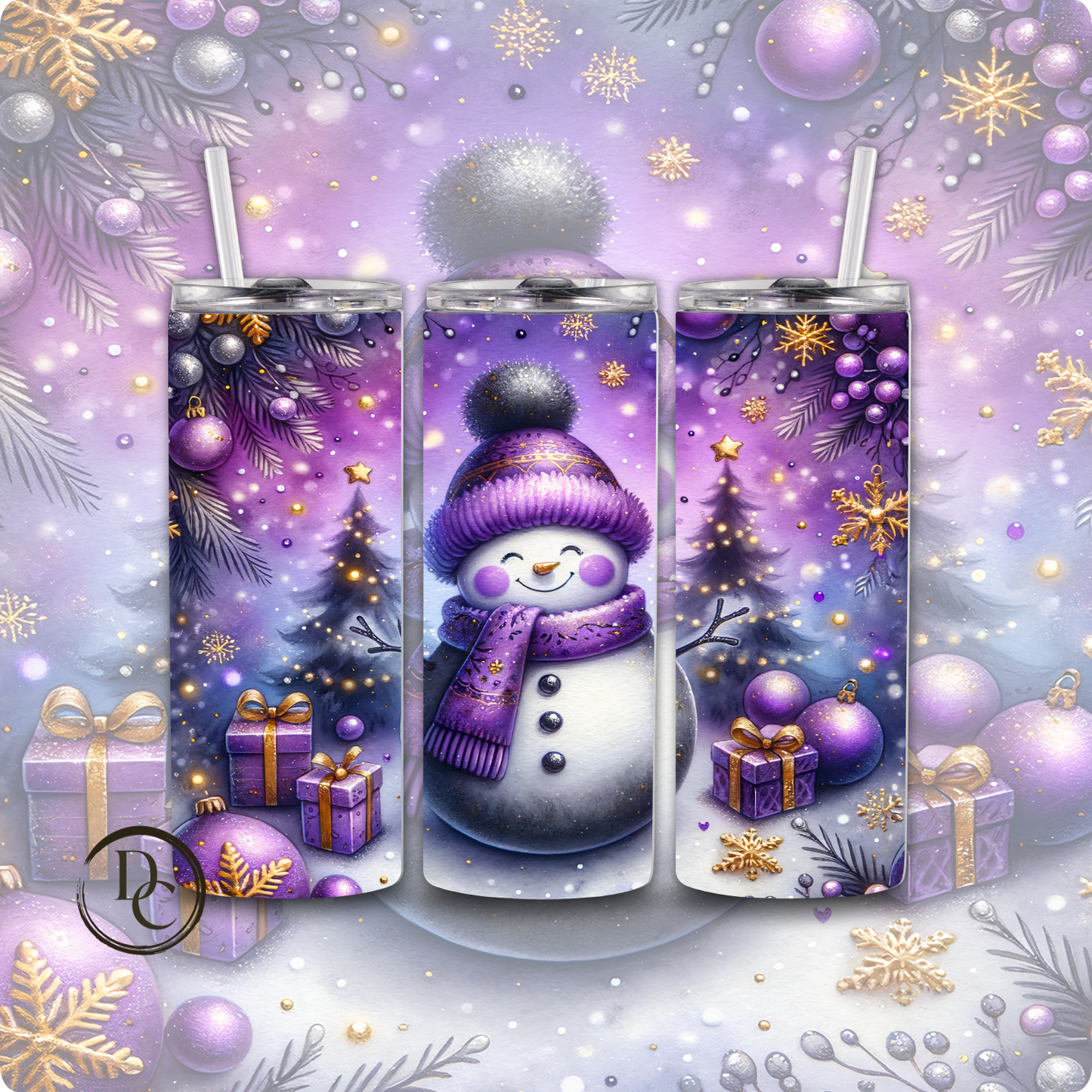 Christmas Santa 20 Oz Custom Sublimation Tumbler Stainless Steel # 25