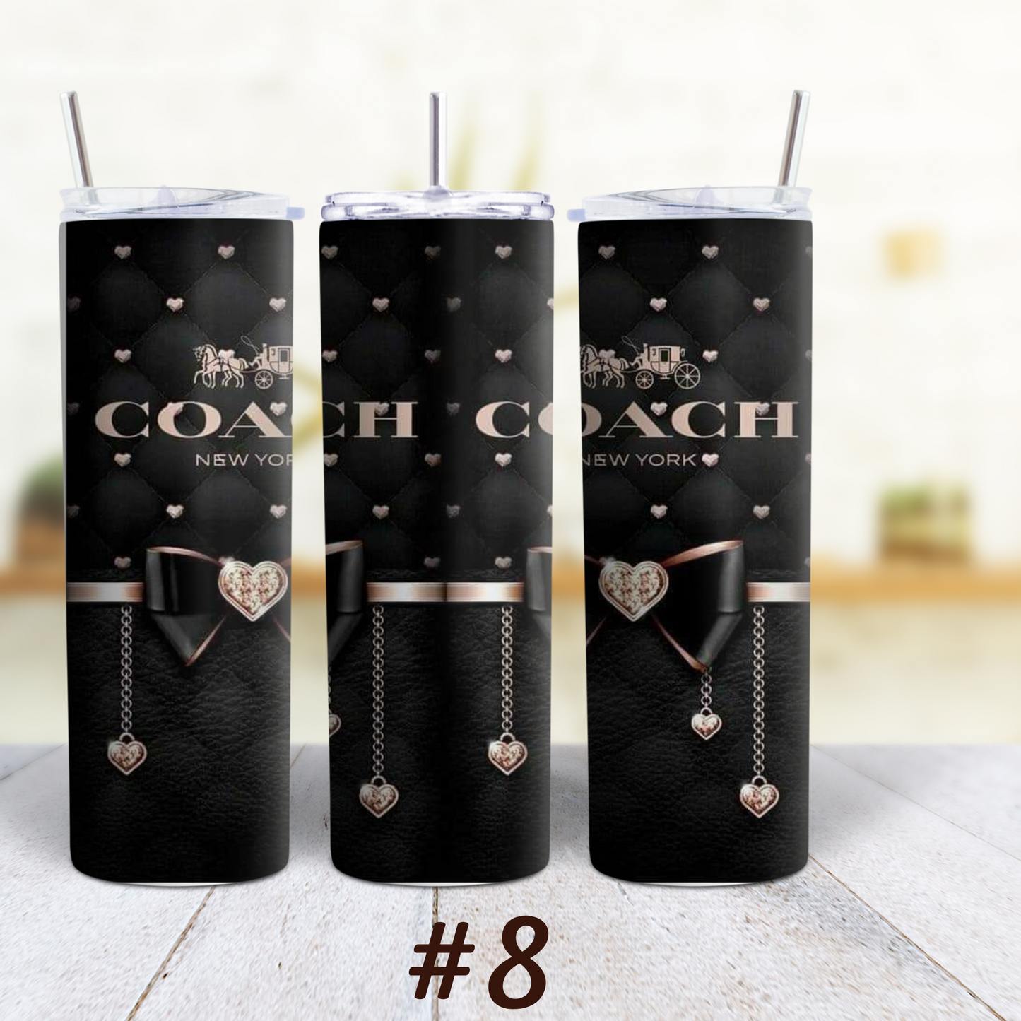 Coach 20 oz Custom Sublimation Tumbler Stainless Steel Insulated 6