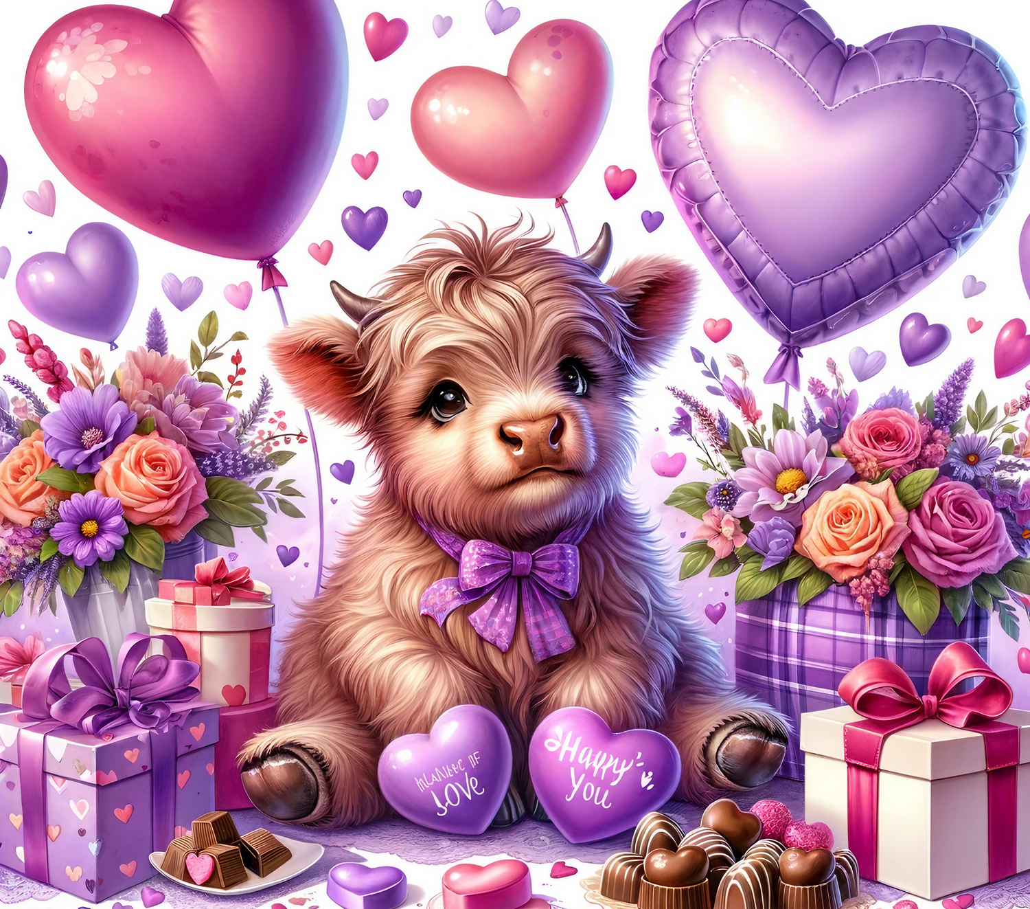Valentines Highland Cow