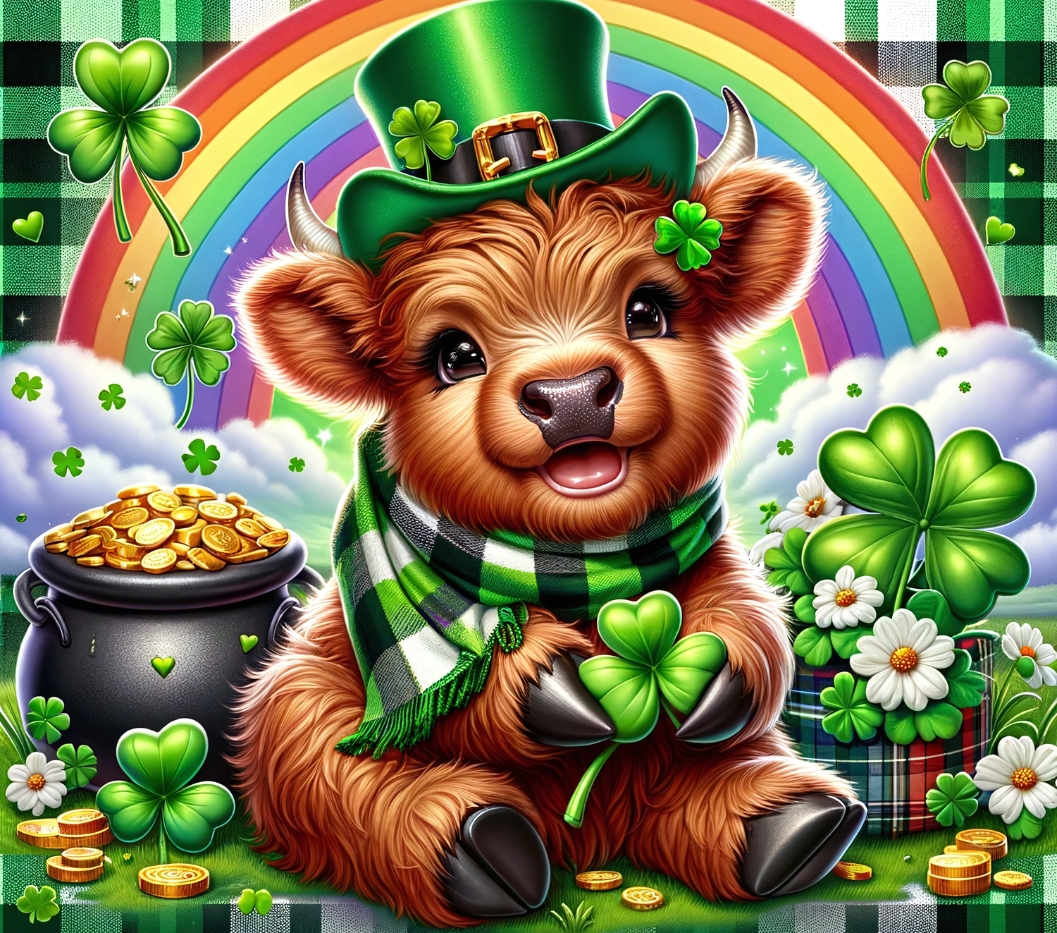 St Patrick's Day Highland Cow Part 2