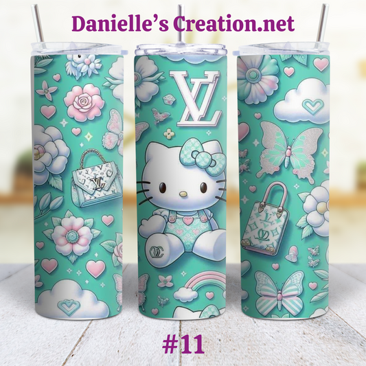 Hello Kitty 20 oz Custom Sublimation Tumbler Stainless Steel 11