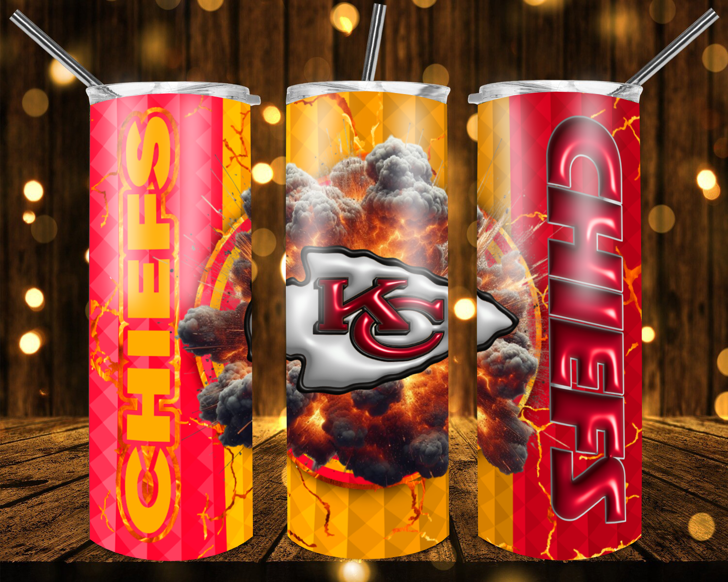 Panthers Football 3D 20 oz Custom Sublimation Tumbler Stainless Steel# 4