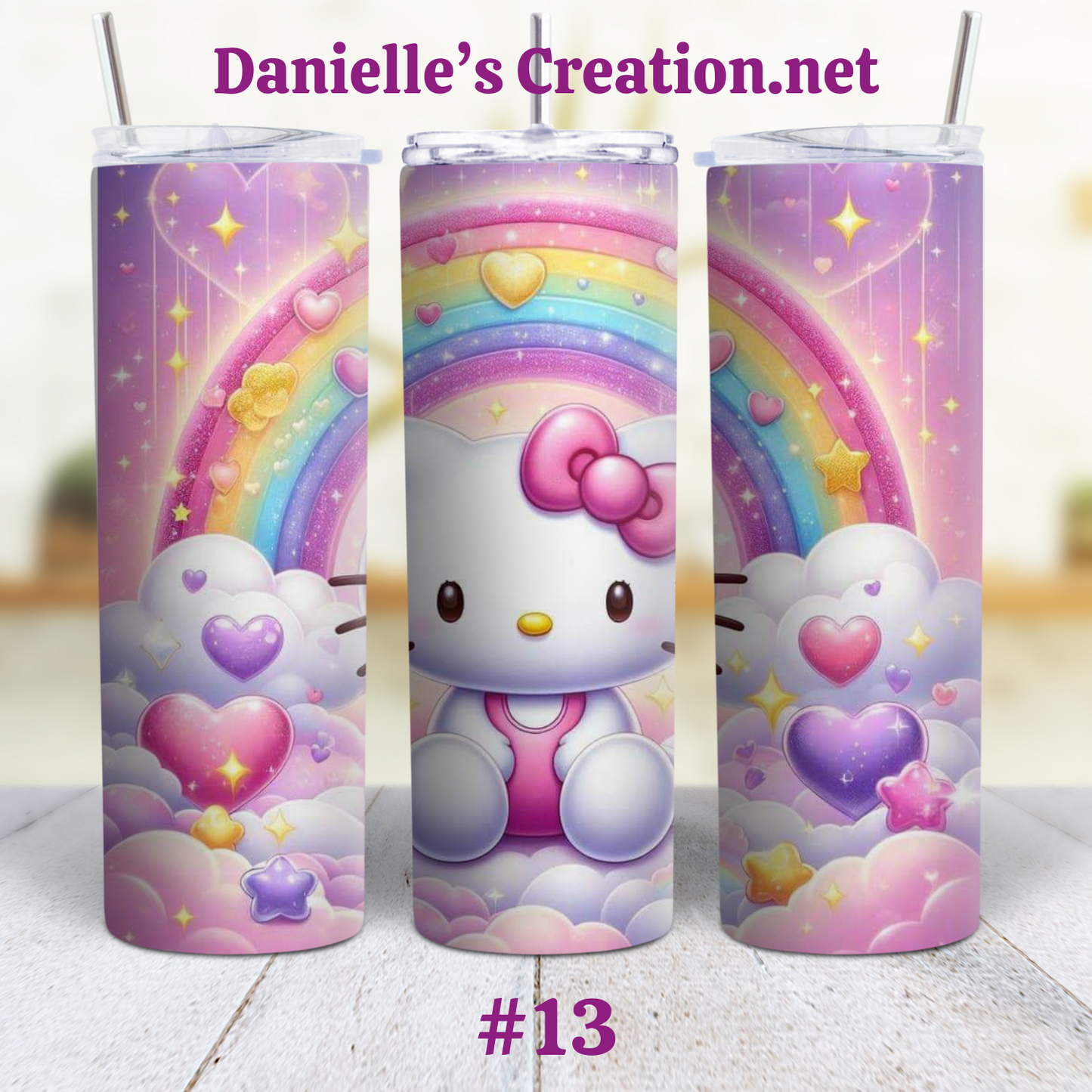 Hello Kitty 20 oz Custom Sublimation Tumbler Stainless Steel 16