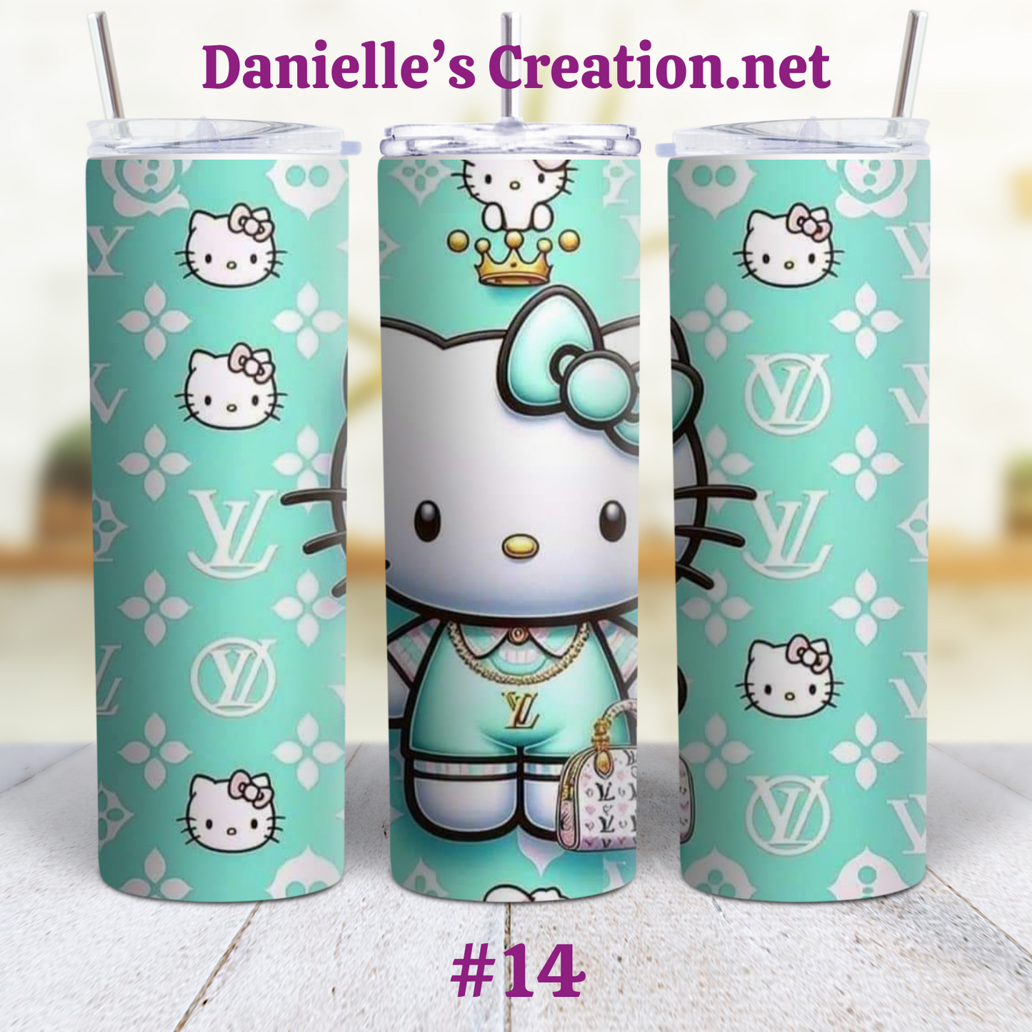Hello Kitty 20 oz Custom Sublimation Tumbler Stainless Steel 16