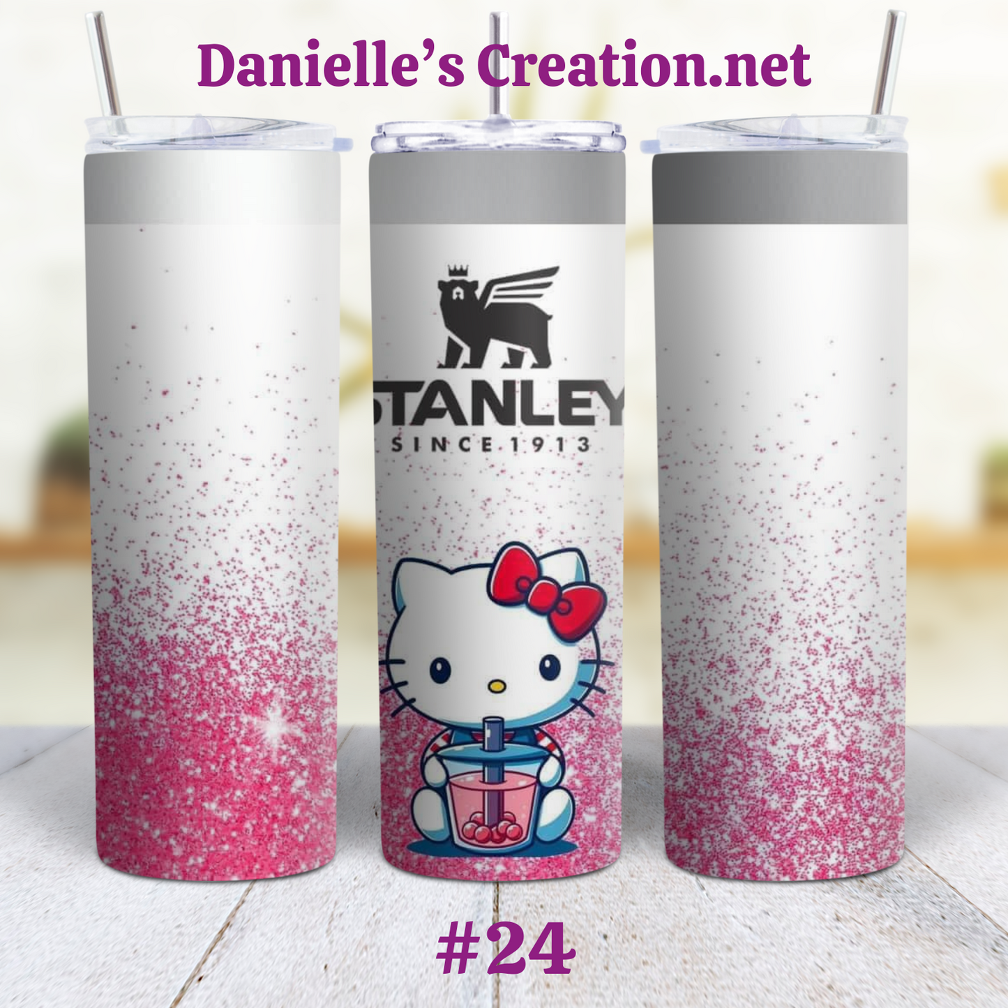 Hello Kitty 20 oz Custom Sublimation Tumbler Stainless Steel 23