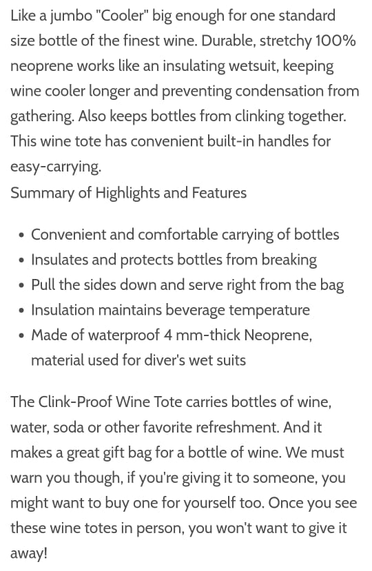 Its Self-Love For Me Neoprene Wine Bottle Holder