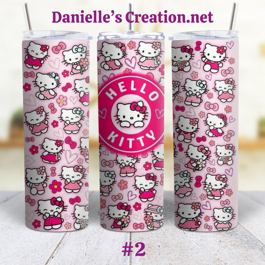 Hello Kitty 20 oz Custom Sublimation Tumbler Stainless Steel 2