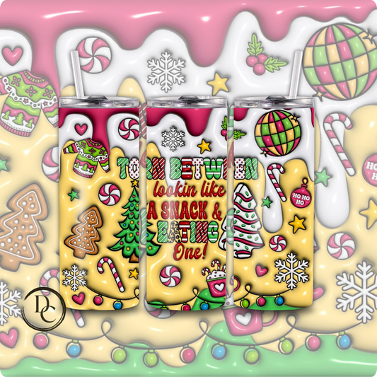 3D Christmas 20 Oz Custom Sublimation Tumbler Stainless Steel# 1