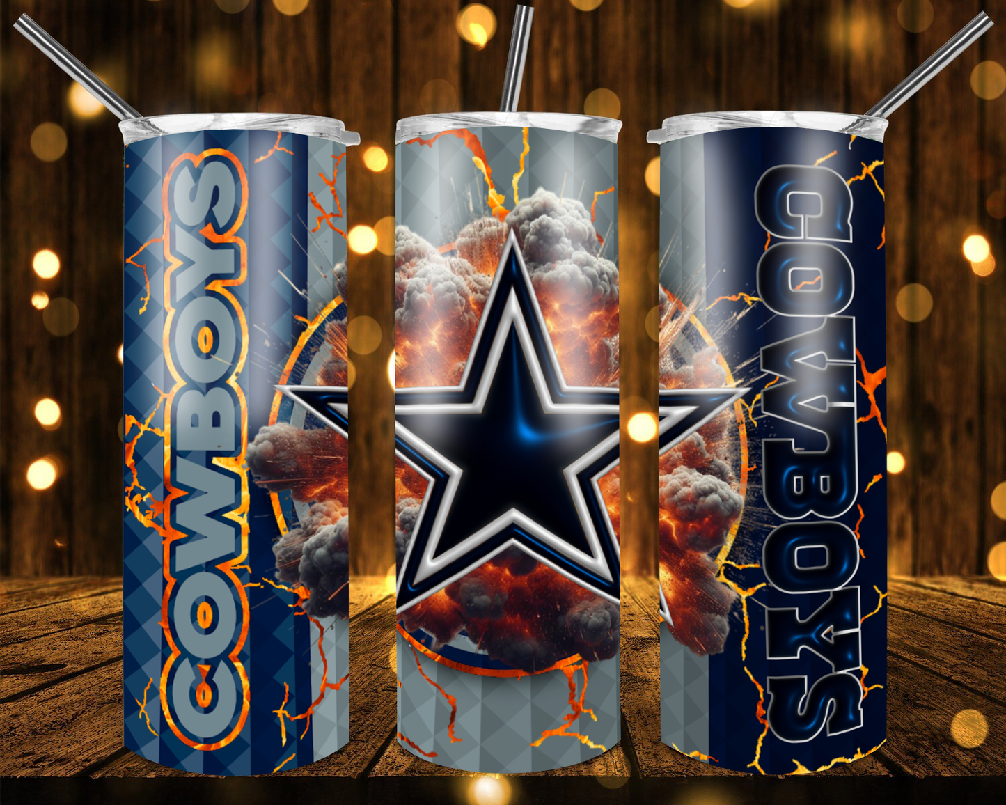 Panthers Football 3D 20 oz Custom Sublimation Tumbler Stainless Steel# 4