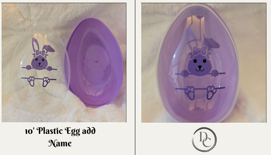 10" Purple Jumbo Personalized Plastic Easter Egg