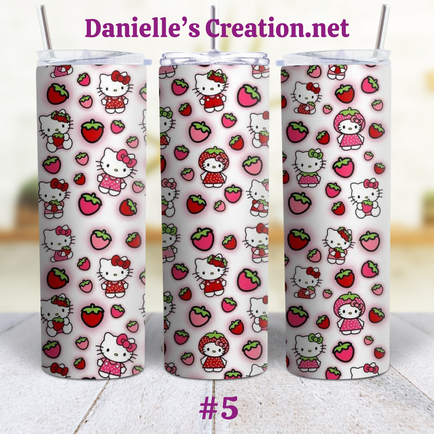 Hello Kitty 20 oz Custom Sublimation Tumbler Stainless Steel 4