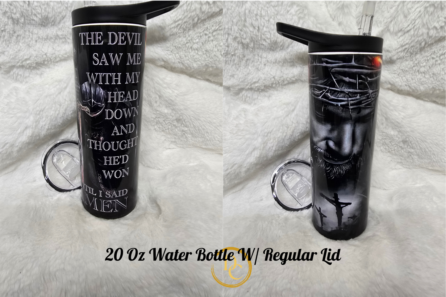 We the people Custom Sublimation Water Bottle/ With regular lid Tumbler #4